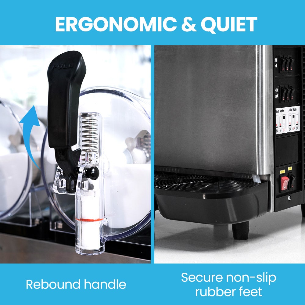 POLYCOOL 36L Slushie Machine Granita Commercial Slush Slurpee Maker Slushy Juice-Slushie Machines-PEROZ Accessories