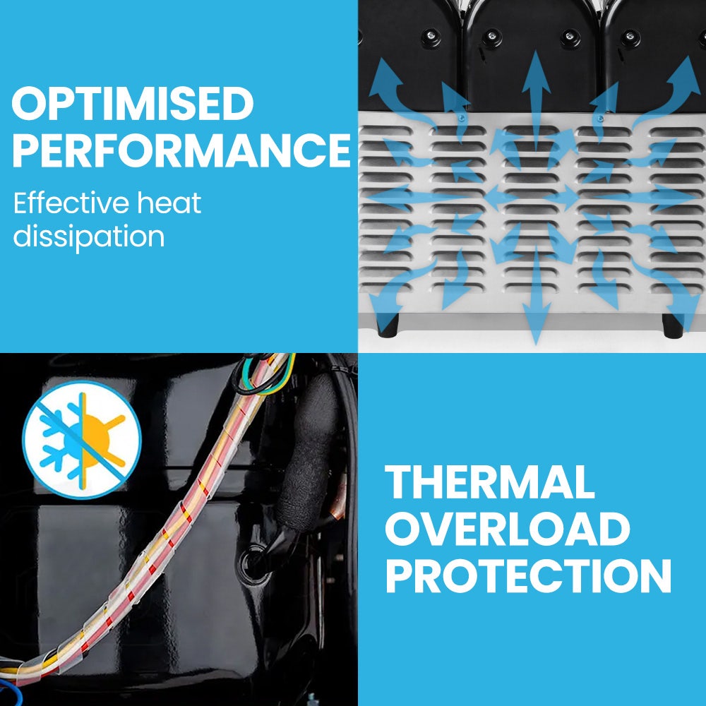 POLYCOOL 36L Slushie Machine Granita Commercial Slush Slurpee Maker Slushy Juice-Slushie Machines-PEROZ Accessories