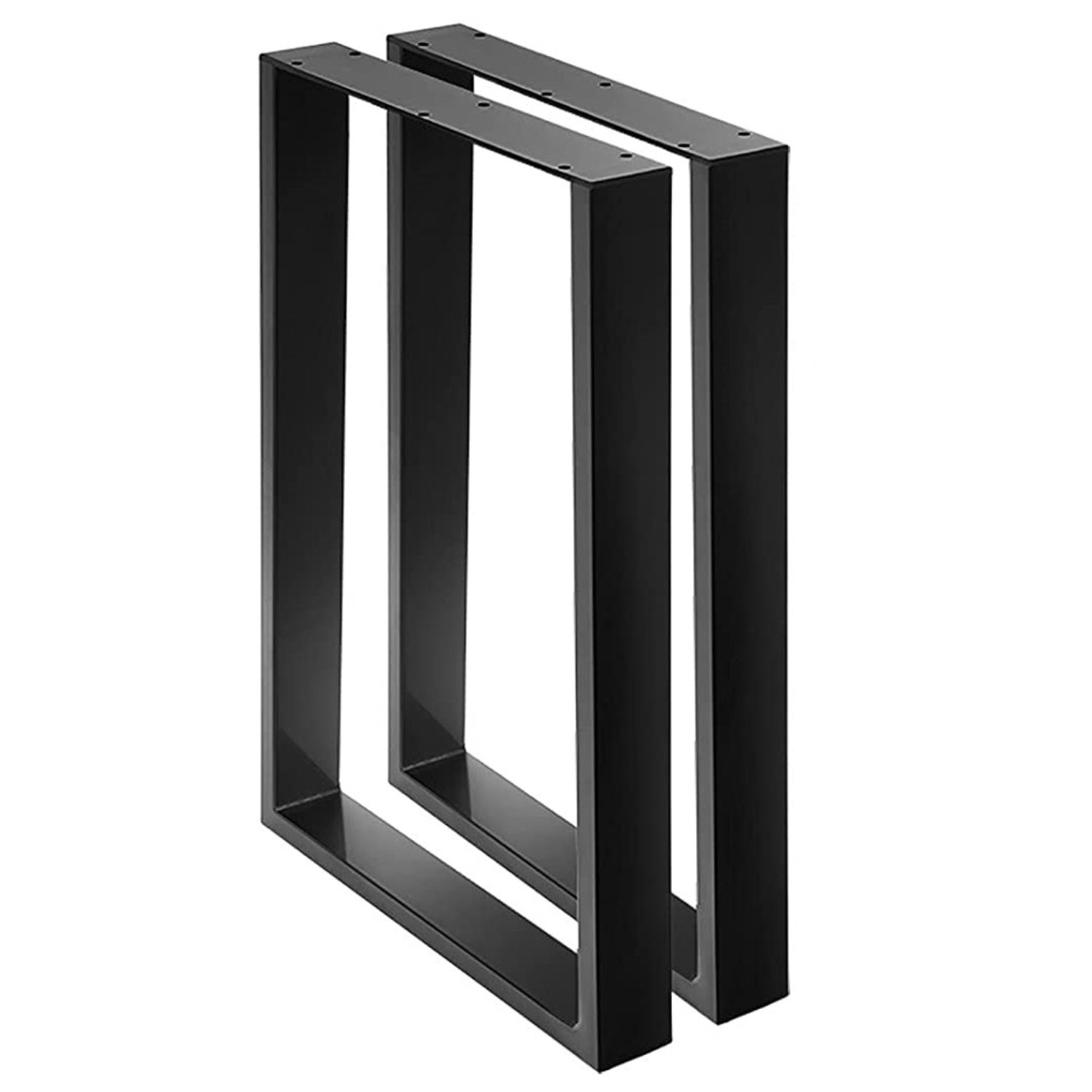 EKKIO 2x Rectangle Iron Table Legs 71cm(H) x 65cm(L) - (Black)-Furniture > Living Room-PEROZ Accessories