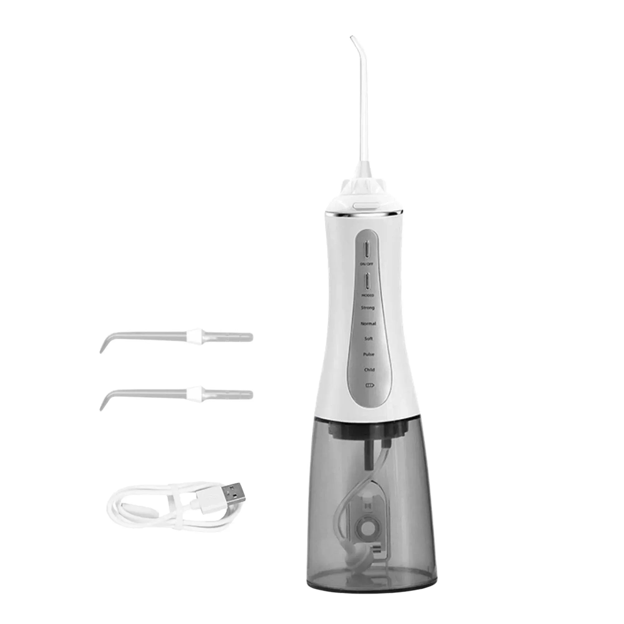 Orku Portable Oral Irrigator Flosser 350ml - Rechargeable Water Dental Teeth Cleaner-Oral Care-PEROZ Accessories