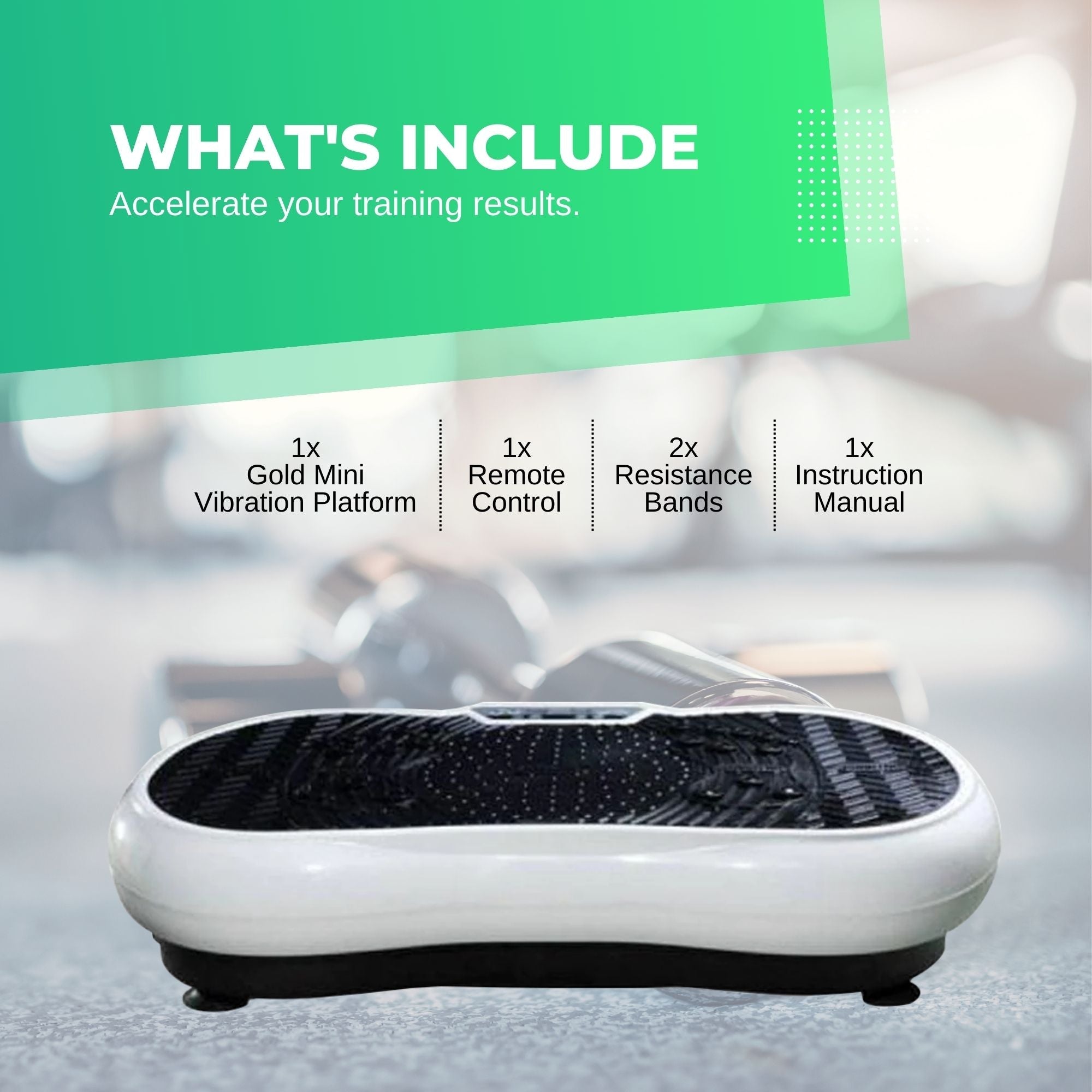 White Vibration Machine Platform - Exercise Vibrating Plate - Whole Body Workout-Sports & Fitness > Fitness Accessories-PEROZ Accessories