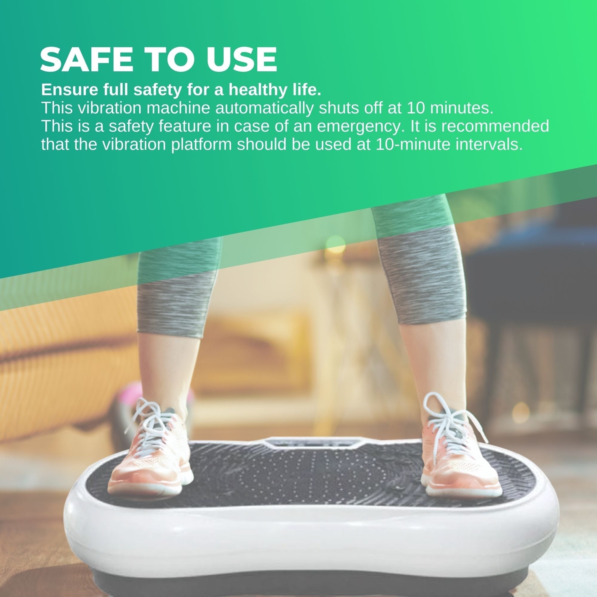 Social Hike White Vibration Machine Platform - Exercise Plate Whole Body Workout-Sports & Fitness > Fitness Accessories-PEROZ Accessories