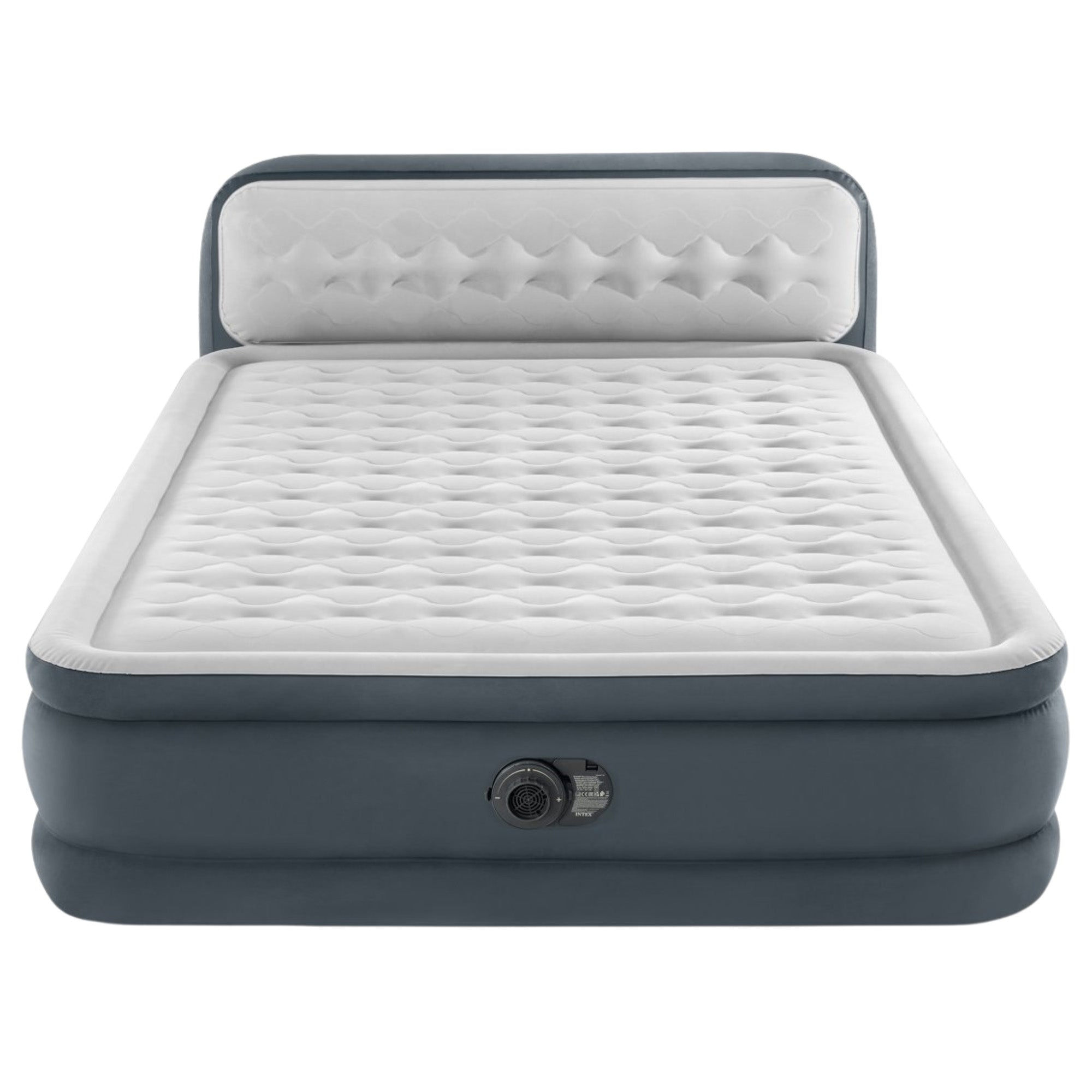 Intex Dura-beam Deluxe Ultra Plush Headboard Air Mattress - Queen-Outdoor Recreation > Camping > Inflatable Mattresses-PEROZ Accessories