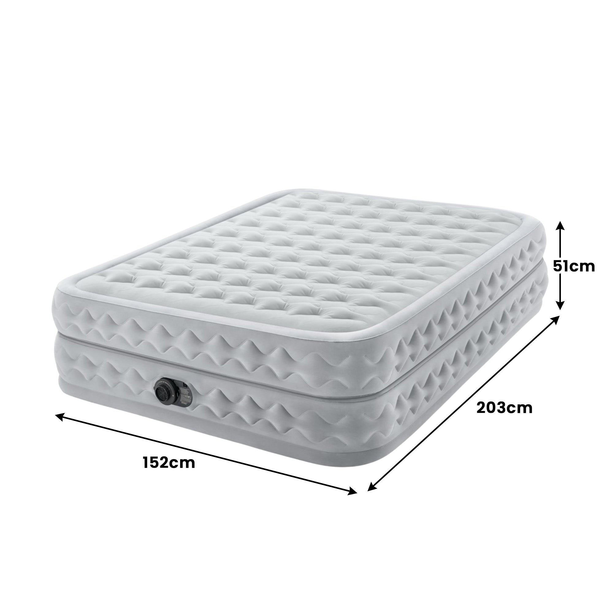 Intex Dura-Beam® Deluxe Queen Supreme Air-Flow Air Mattress-Outdoor Recreation > Camping > Inflatable Mattresses-PEROZ Accessories