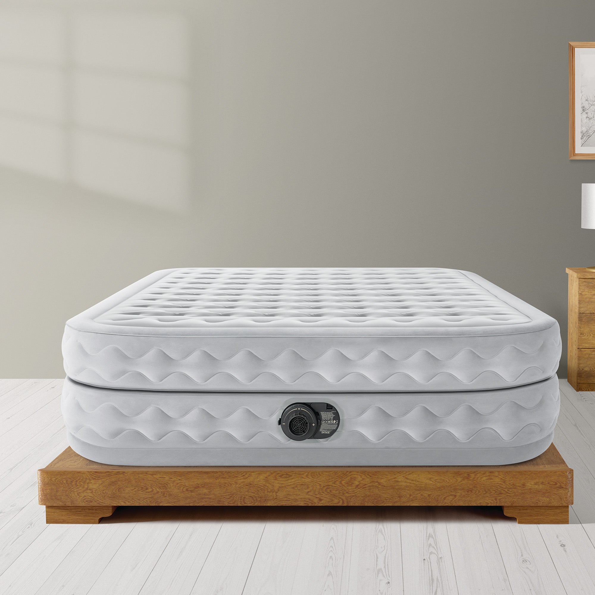 Intex Dura-Beam® Deluxe Queen Supreme Air-Flow Air Mattress-Outdoor Recreation > Camping > Inflatable Mattresses-PEROZ Accessories