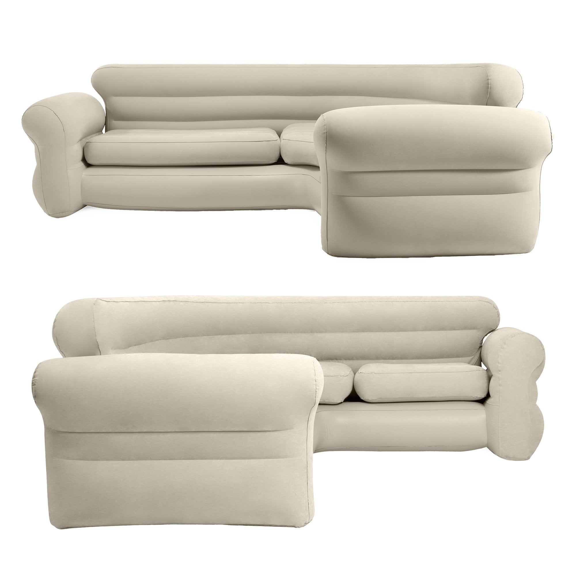 Intex Corner Sofa Inflatable Couch - L-shaped Corner Sofa-Home & Garden > Bedding > Pillows-PEROZ Accessories