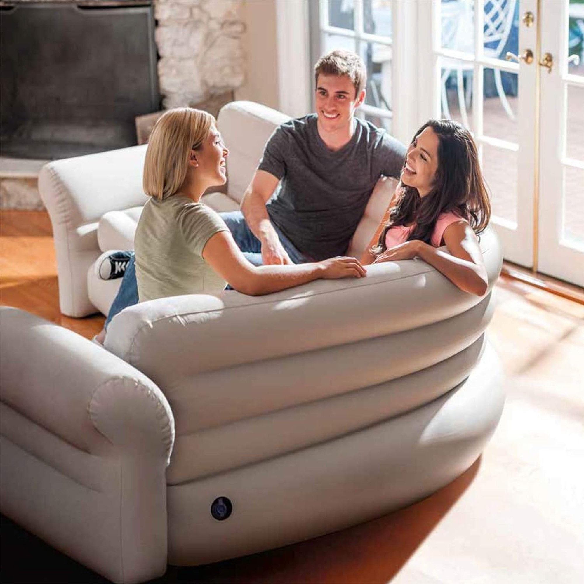 Intex Corner Sofa Inflatable Couch - L-shaped Corner Sofa-Home & Garden > Bedding > Pillows-PEROZ Accessories
