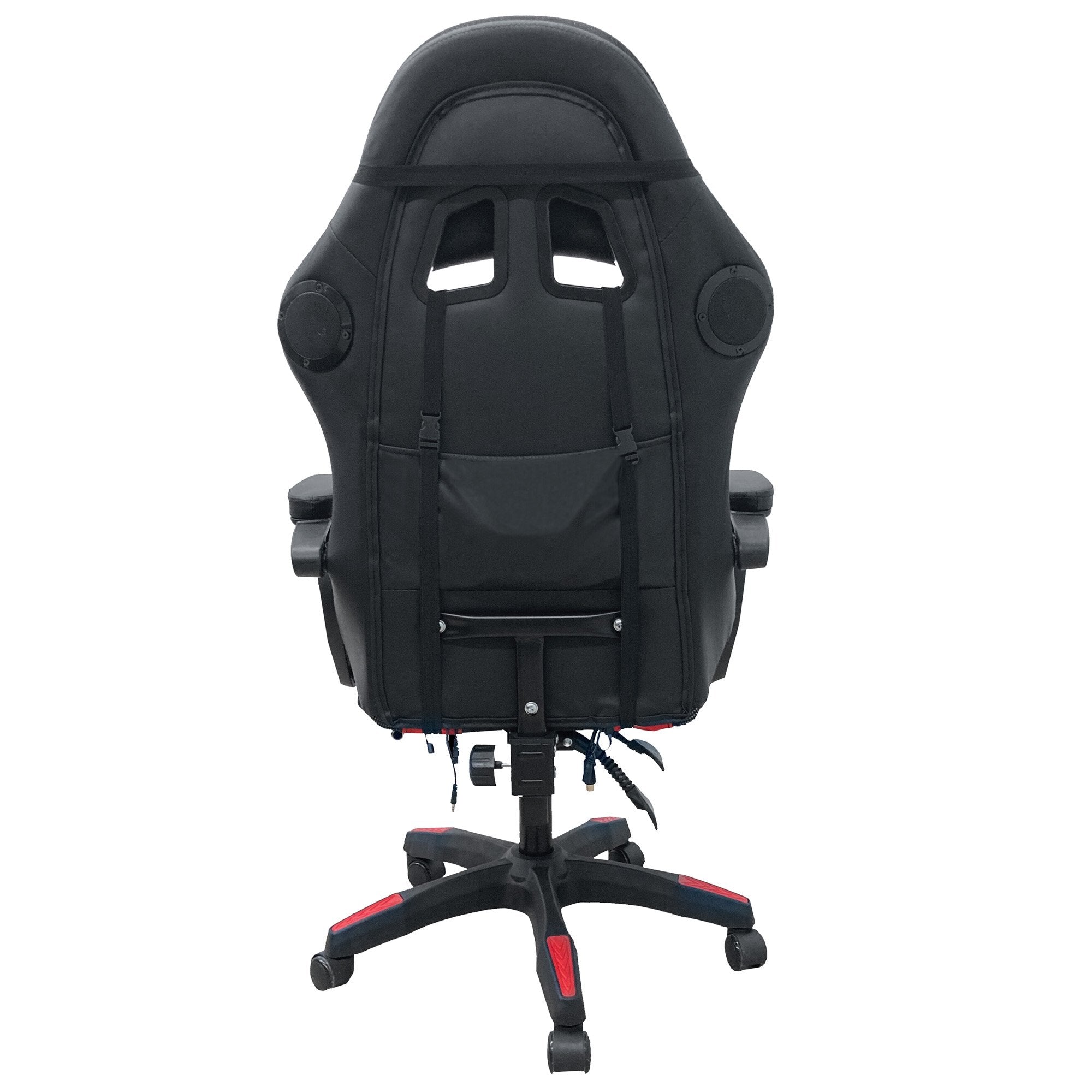 Intex Spire Onyx Led Massage Gaming Chair - Red And Black-Furniture > Bar Stools & Chairs > Massage Chairs-PEROZ Accessories
