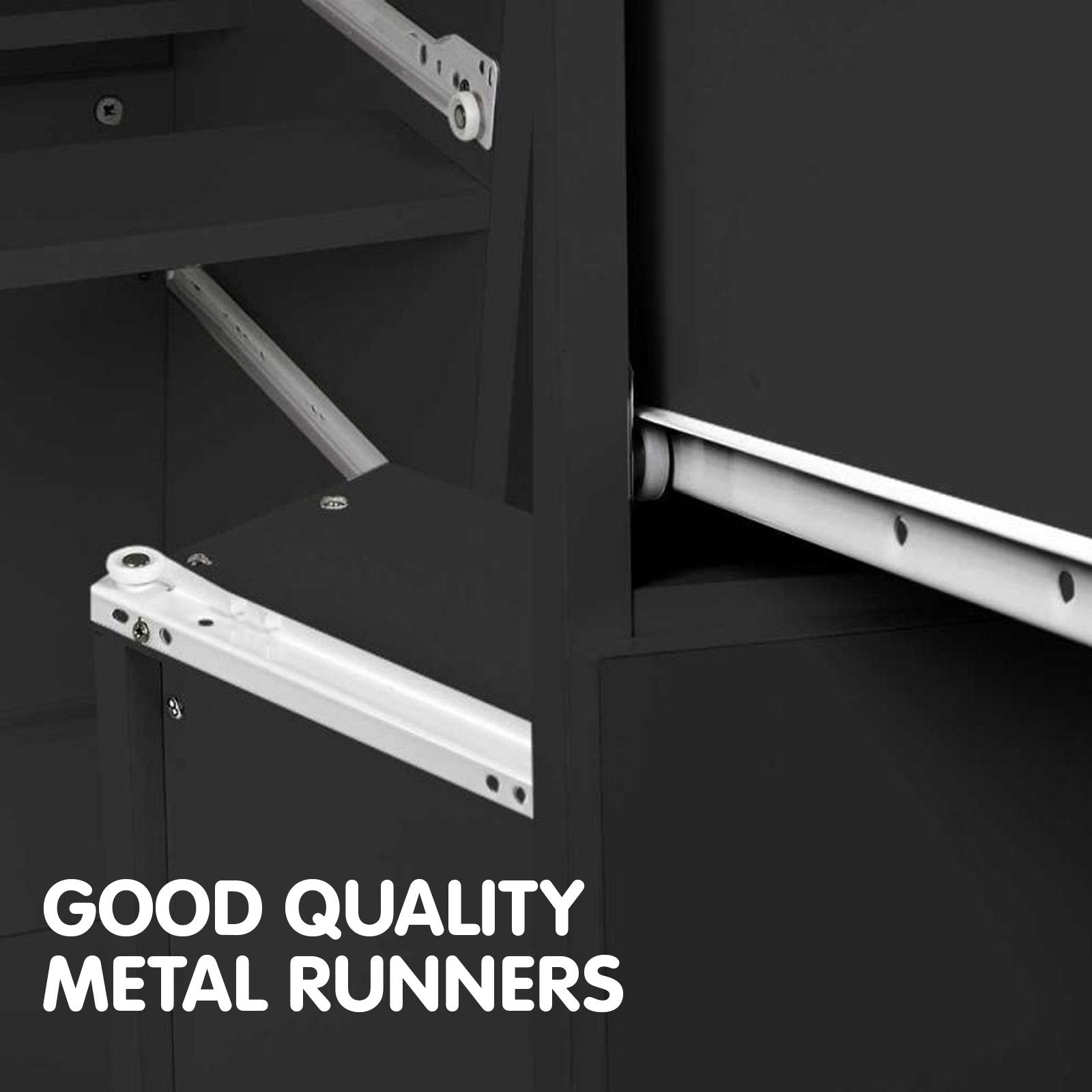 Sarantino Tallboy Dresser 6 Chest Of Drawers Table Cabinet Bedroom Storage Black-Furniture > Living Room-PEROZ Accessories