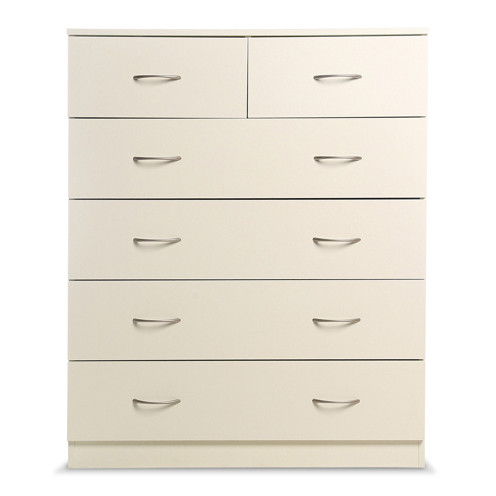 Sarantino Tallboy Dresser 6 Chest Of Drawers Cabinet 85 x 39.5 x 105cm in White-Furniture > Living Room-PEROZ Accessories