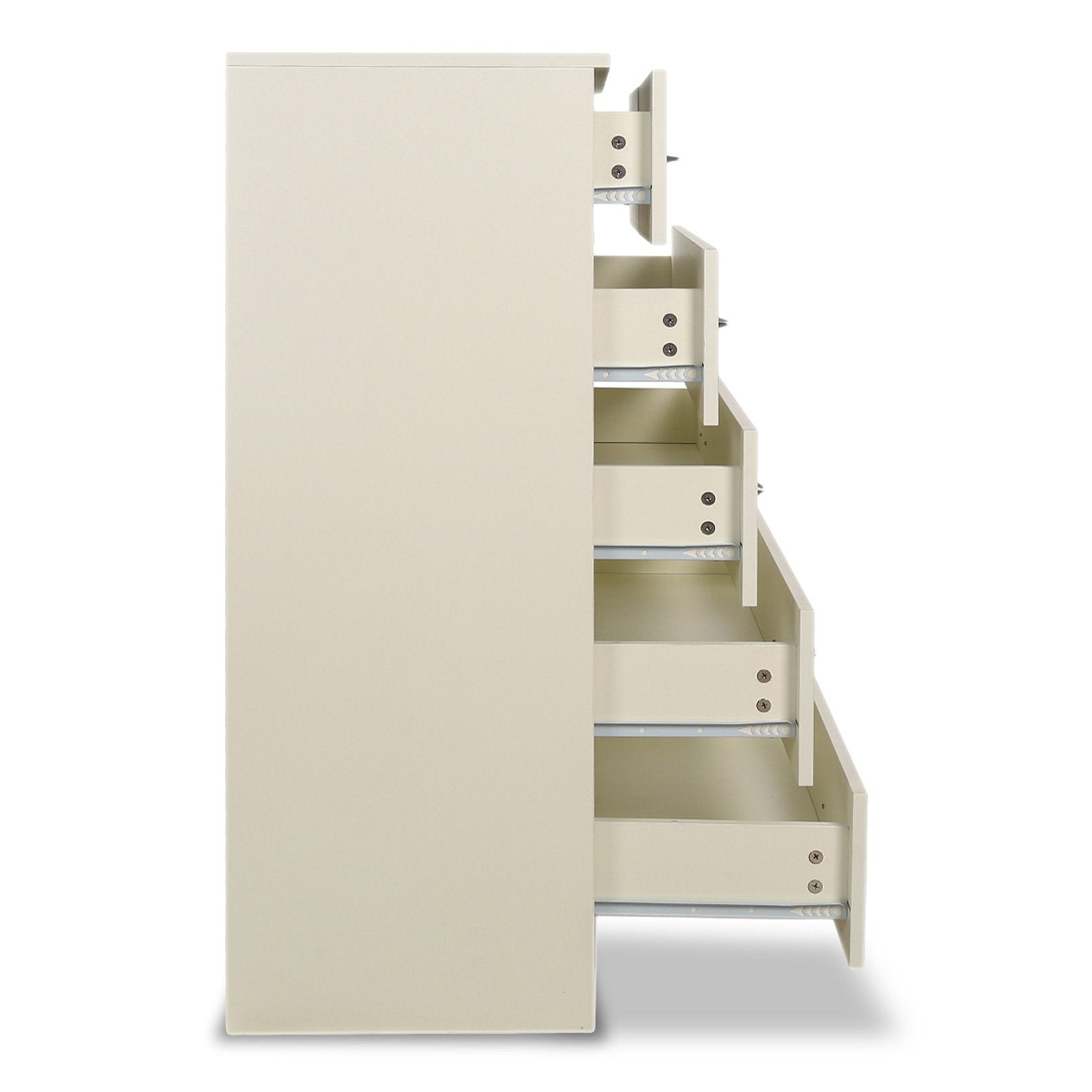 Sarantino Tallboy Dresser 6 Chest Of Drawers Cabinet 85 x 39.5 x 105cm in White-Furniture > Living Room-PEROZ Accessories