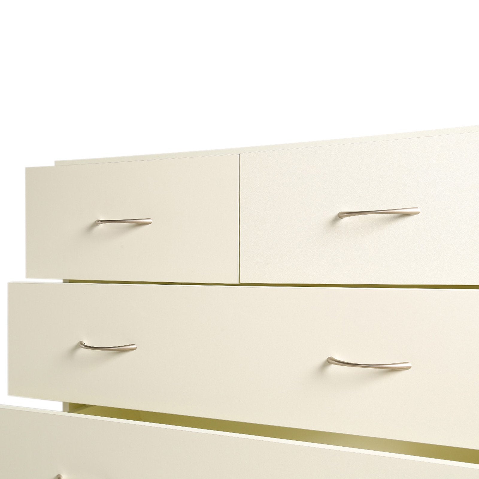 Sarantino Tallboy Dresser 6 Chest Of Drawers Cabinet 85 x 39.5 x 105cm in White-Furniture > Living Room-PEROZ Accessories