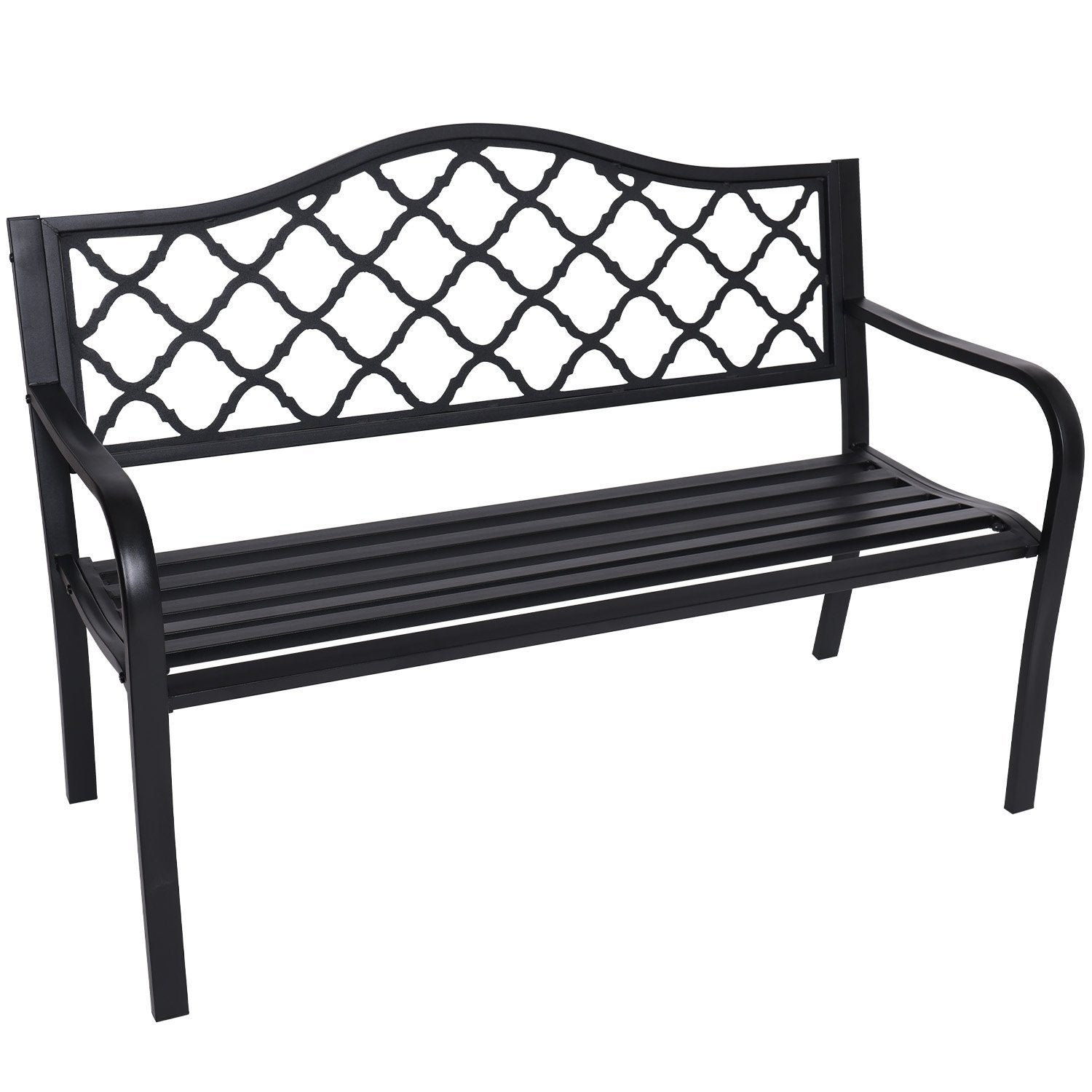 Wallaroo Steel Outdoor Garden Bench - Elegant-Furniture > Outdoor > Outdoor Benches-PEROZ Accessories
