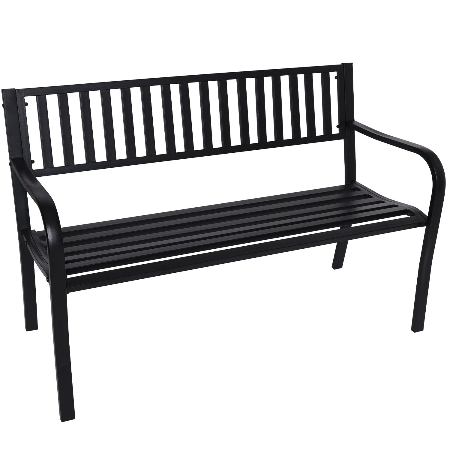 Wallaroo Steel Outdoor Garden Bench - Modern-Furniture > Outdoor > Outdoor Benches-PEROZ Accessories