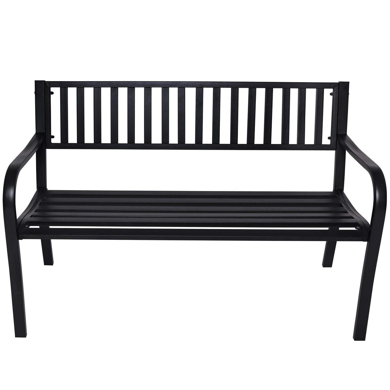 Wallaroo Steel Outdoor Garden Bench - Modern-Furniture > Outdoor > Outdoor Benches-PEROZ Accessories