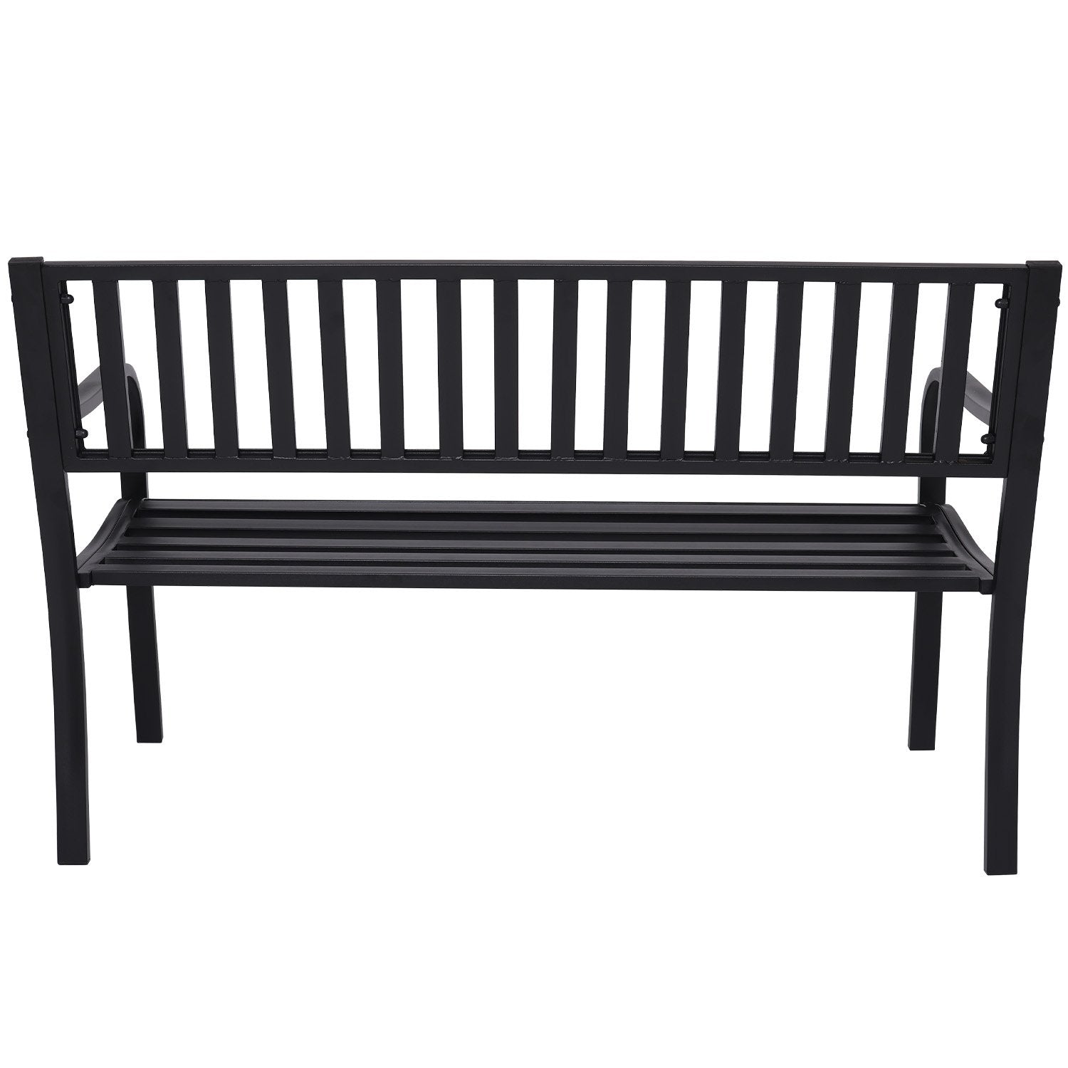 Wallaroo Steel Outdoor Garden Bench - Modern-Furniture > Outdoor > Outdoor Benches-PEROZ Accessories