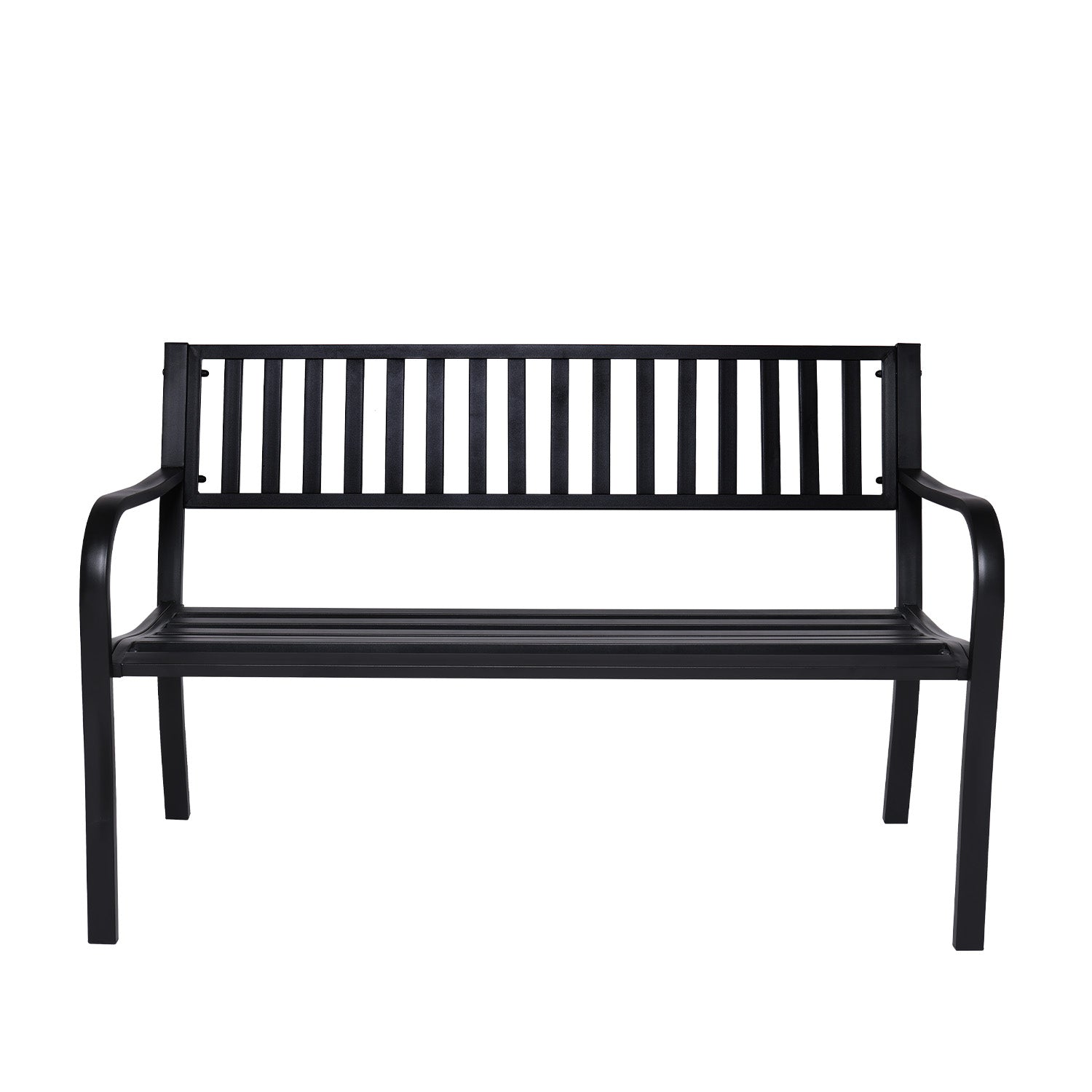Wallaroo Steel Outdoor Garden Bench - Modern-Furniture > Outdoor > Outdoor Benches-PEROZ Accessories