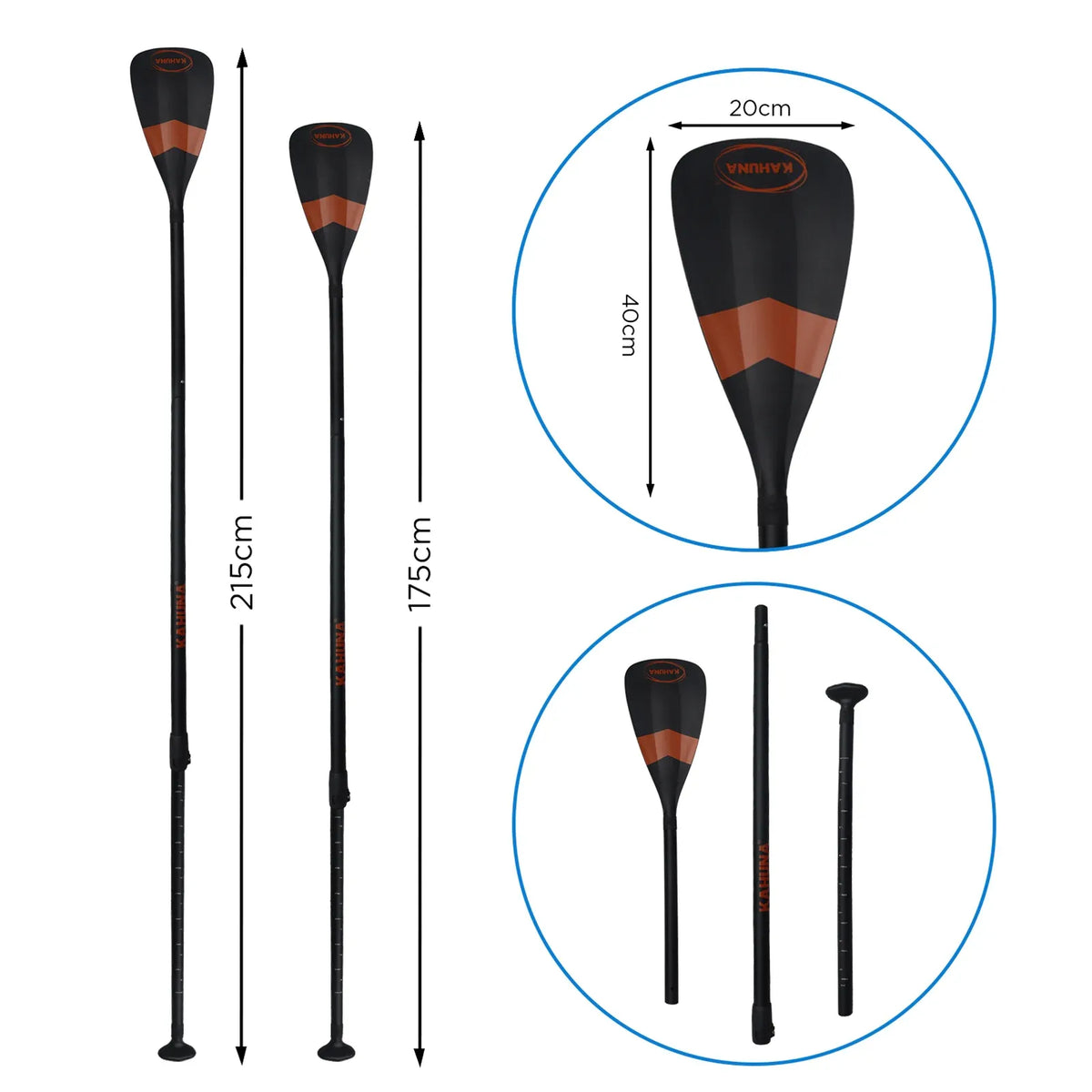 Kahuna Hana 11ft Inflatable Stand Up Paddle Board Set - iSUP Paddleboard Package with Paddle, Pump & Backpack-Outdoor > Boating-PEROZ Accessories