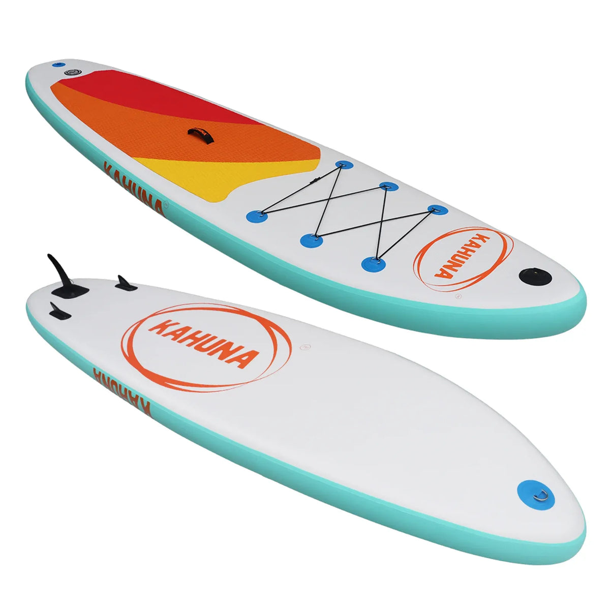 Kahuna Hana 11ft Inflatable Stand Up Paddle Board Set - iSUP Paddleboard Package with Paddle, Pump & Backpack-Outdoor > Boating-PEROZ Accessories