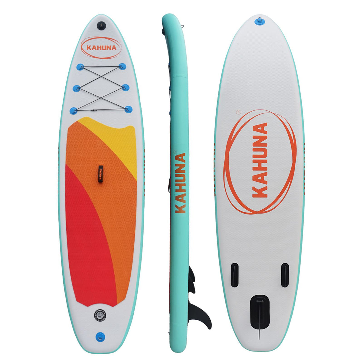 Kahuna Hana 11ft Inflatable Stand Up Paddle Board Set - iSUP Paddleboard Package with Paddle, Pump & Backpack-Outdoor > Boating-PEROZ Accessories