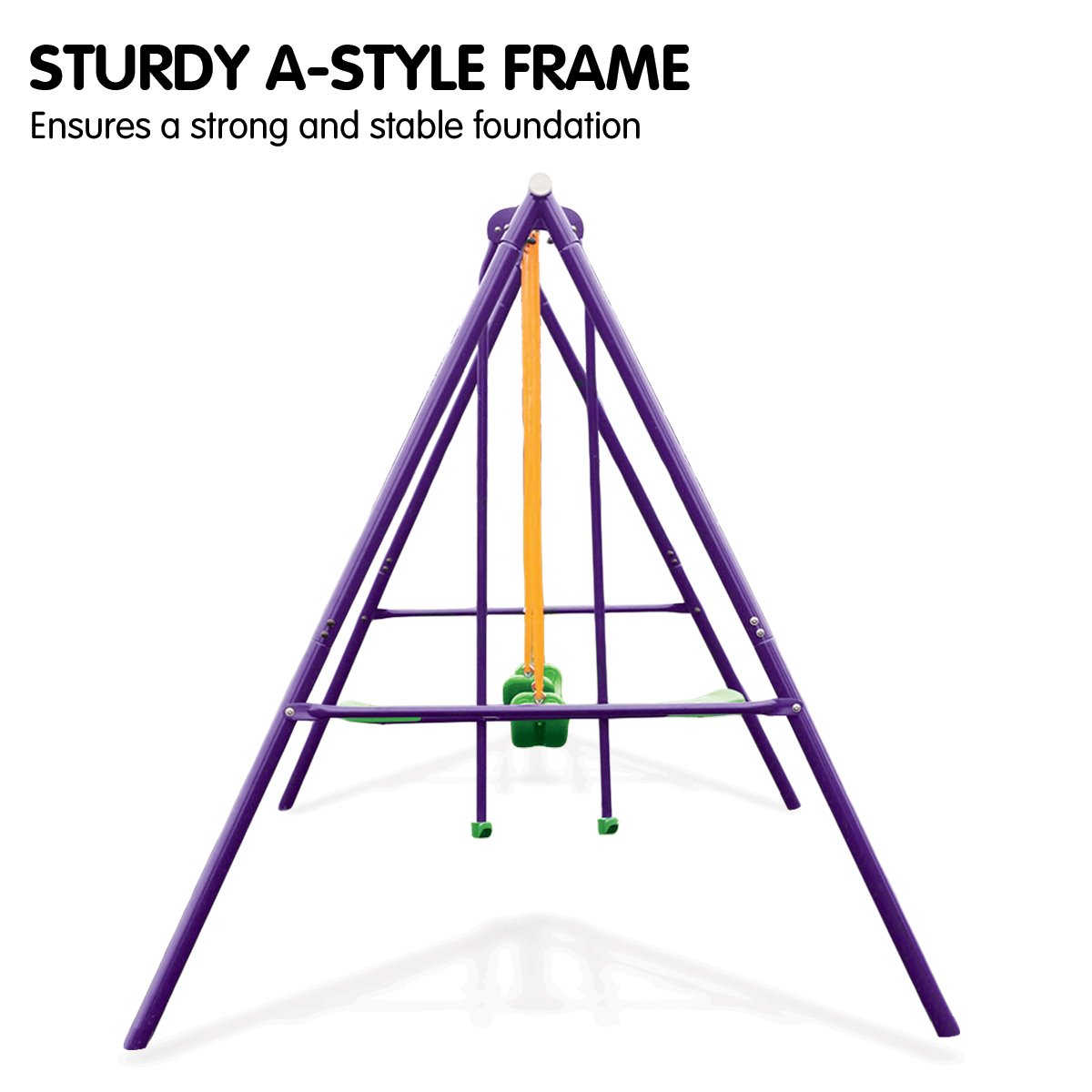 Kahuna Kids 4-Seater Swing Set Purple Green-Gift & Novelty > Games > Board Games-PEROZ Accessories