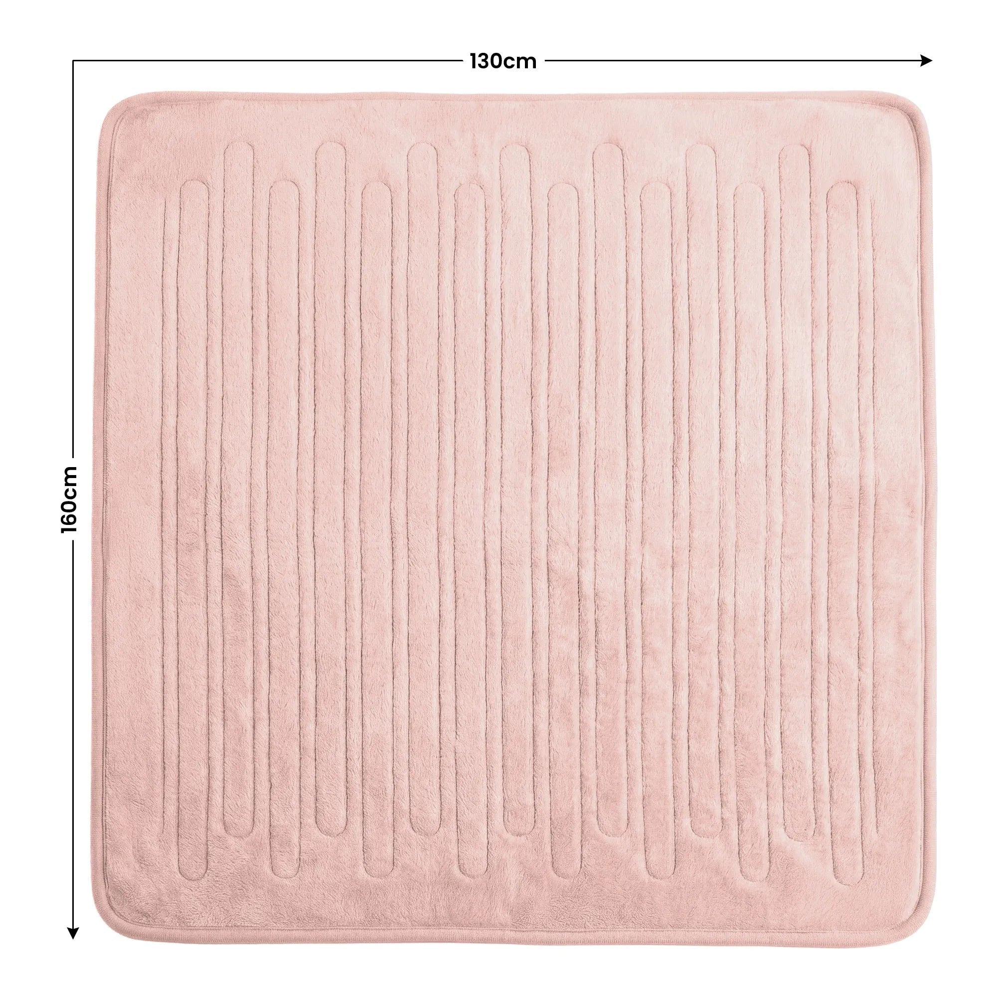 Laura Hill Electric Heated Blanket Throw Soft Coral Fleece w/ 9 Heat Settings - Pink-Home & Garden > Bedding-PEROZ Accessories