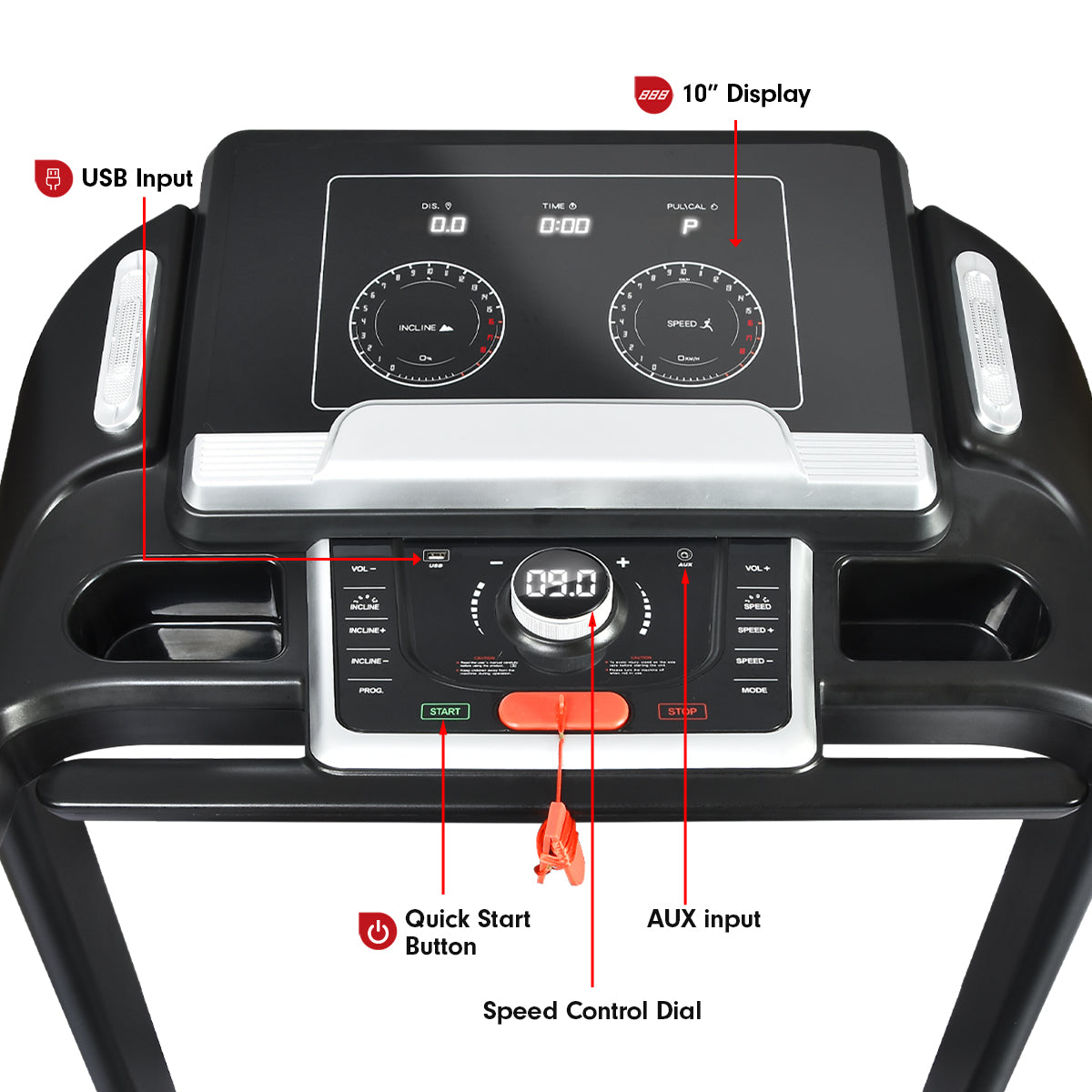 Powertrain MX3 Treadmill Performance Home Gym Cardio Machine-Walking Pad-PEROZ Accessories