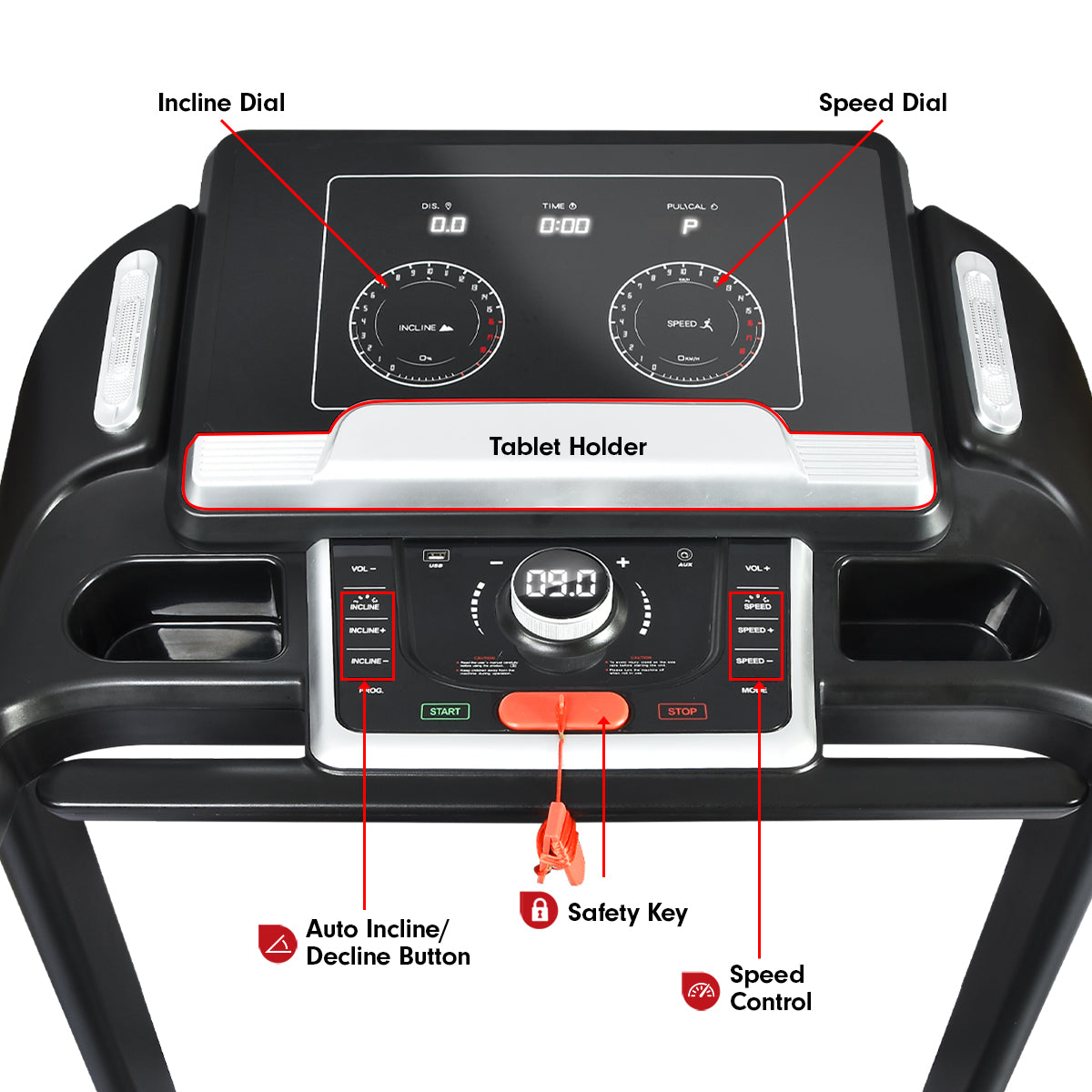 Powertrain MX3 Treadmill Performance Home Gym Cardio Machine-Walking Pad-PEROZ Accessories