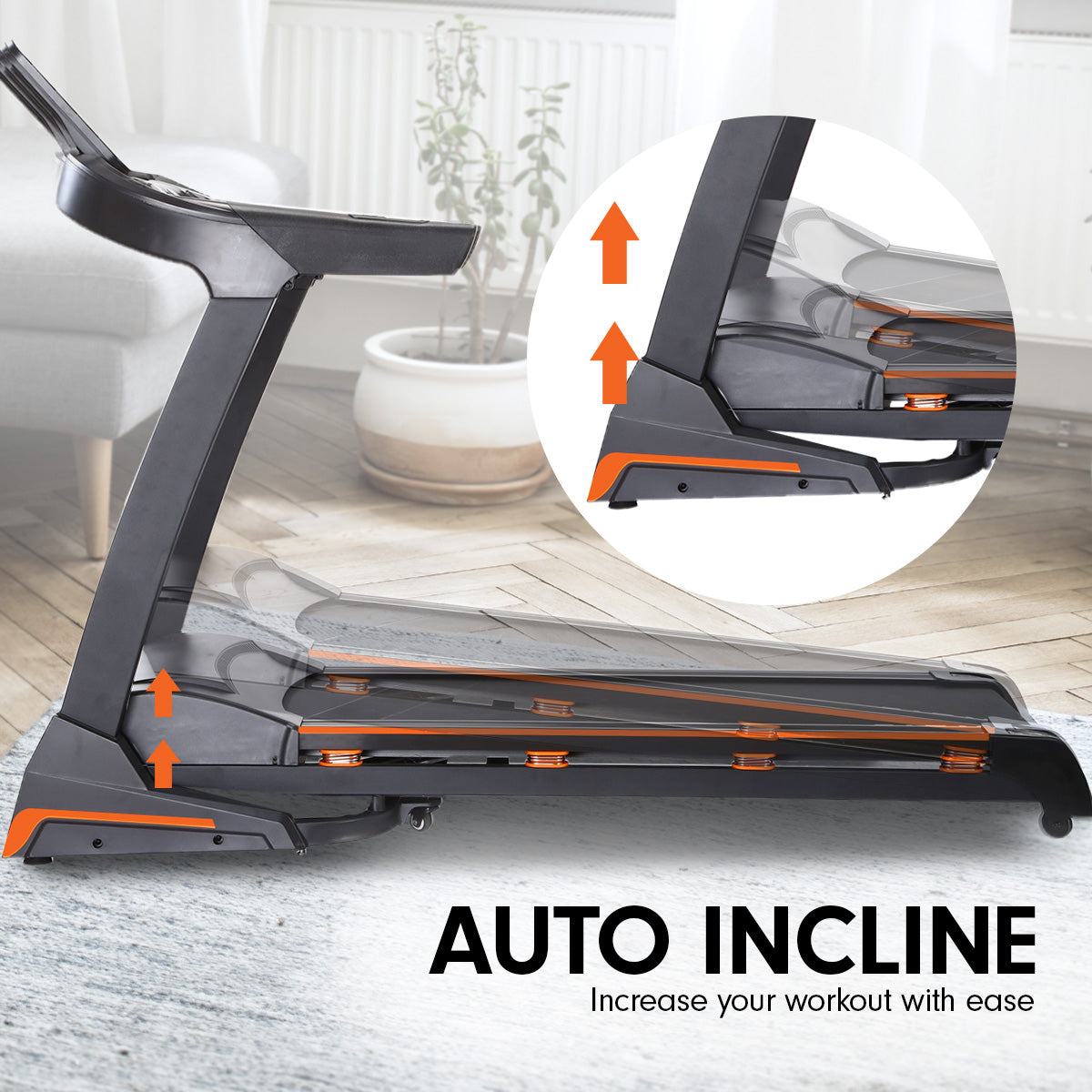 Powertrain V100 Foldable Treadmill Auto Incline Home Gym Cardio-Walking Pad-PEROZ Accessories