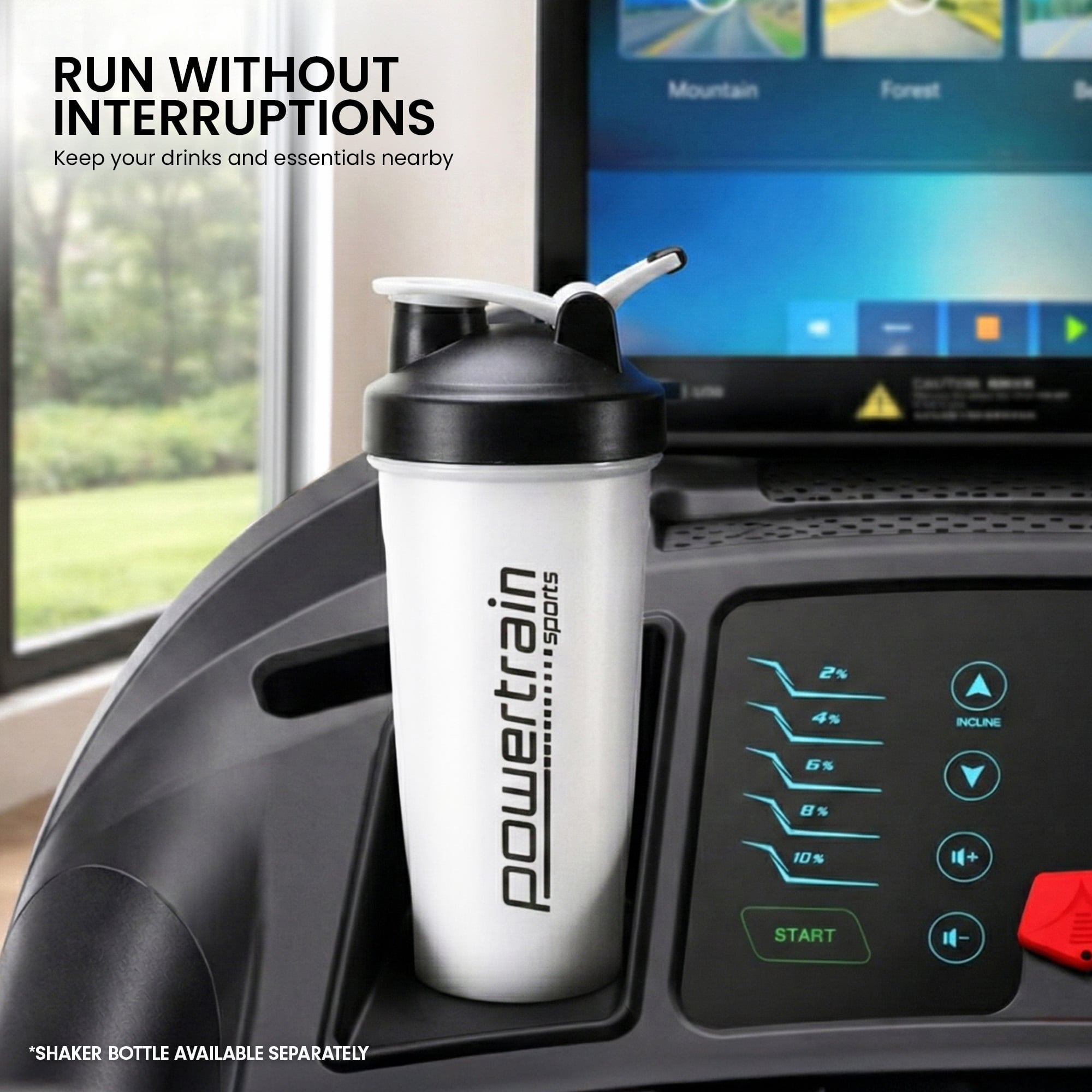 Powertrain V1100 Treadmill with Wifi Touch Screen & Incline-Walking Pad-PEROZ Accessories