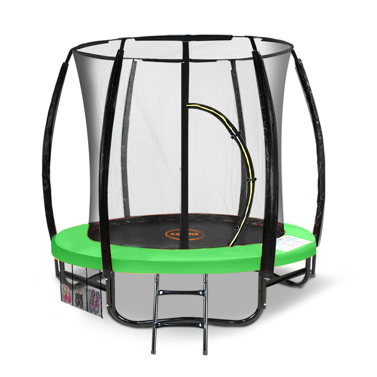 Kahuna 6ft Outdoor Round Green Trampoline Safety Enclosure-Sports & Fitness > Trampolines > Trampolines & Accessories-PEROZ Accessories