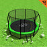 Kahuna 12ft Trampoline Free Ladder Spring Mat Net Safety Pad Cover Round Enclosure Green-Sports & Fitness > Trampolines > Trampolines & Accessories-PEROZ Accessories