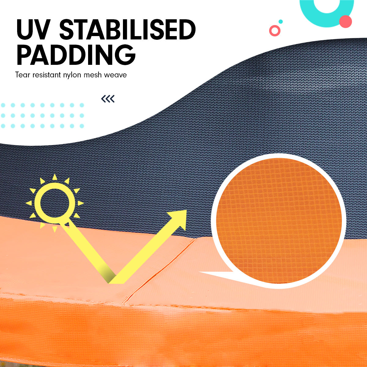 Kahuna 12ft Outdoor Trampoline Kids Children With Safety Enclosure Pad Mat Ladder Basketball Hoop Set - Orange-Sports & Fitness > Trampolines > Trampolines & Accessories-PEROZ Accessories