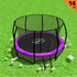 Kahuna 14ft Trampoline Free Ladder Spring Mat Net Safety Pad Cover Round Enclosure - Purple-Sports & Fitness > Trampolines > Trampolines & Accessories-PEROZ Accessories