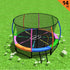 Kahuna 14ft Trampoline Free Ladder Spring Mat Net Safety Pad Cover Round Enclosure - Rainbow-Sports & Fitness > Trampolines > Trampolines & Accessories-PEROZ Accessories