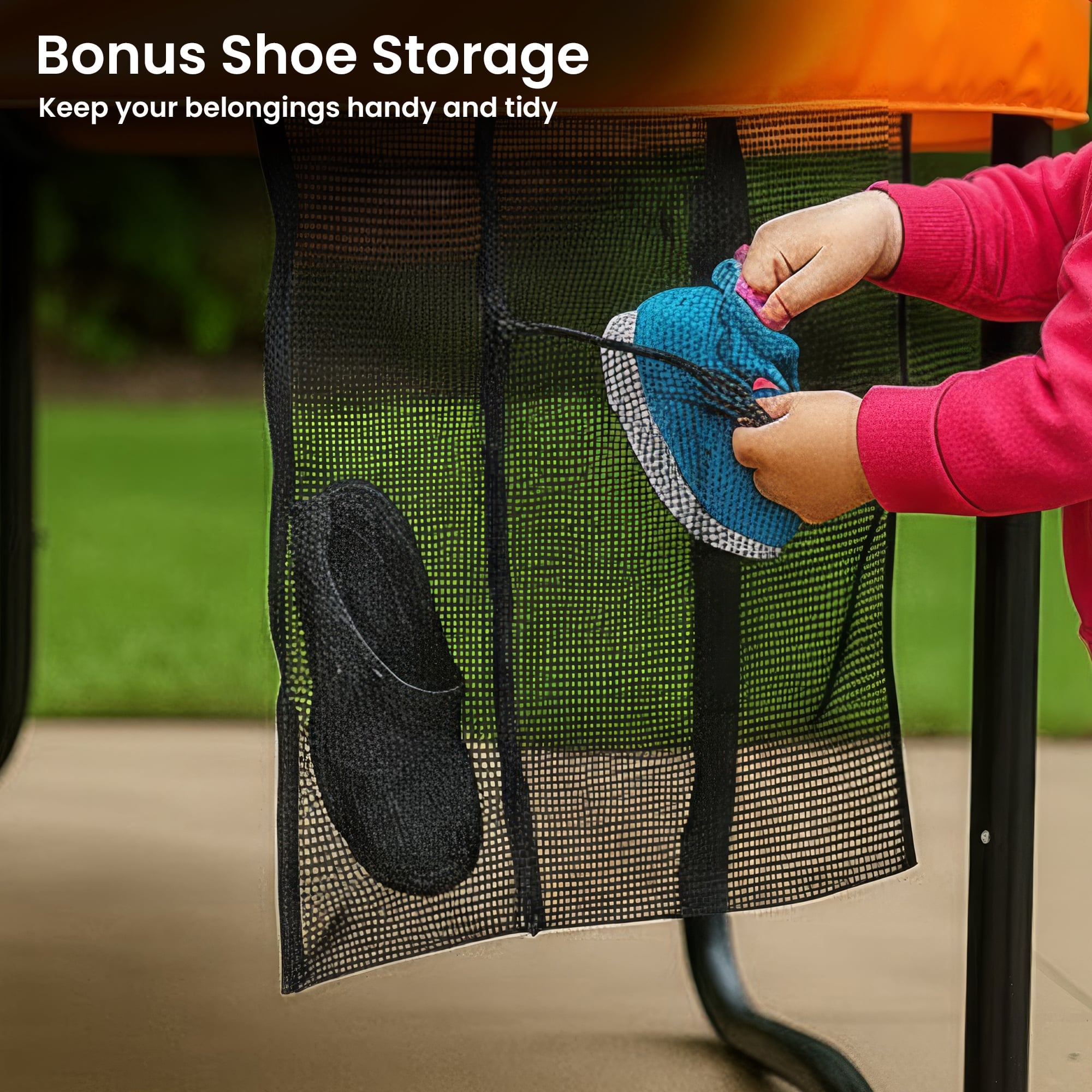 Kahuna 10ft Twister Springless Trampoline Safety Net Pad Mat Outdoor Orange-Sports & Fitness > Trampolines > Trampolines & Accessories-PEROZ Accessories