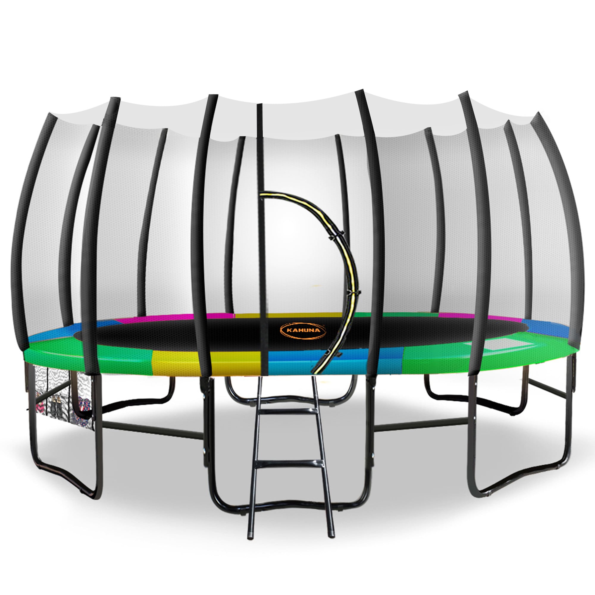 Kahuna Twister 14ft Springless Trampoline Outdoor Kids Safety Net Pad Mat-Sports & Fitness > Trampolines > Trampolines & Accessories-PEROZ Accessories