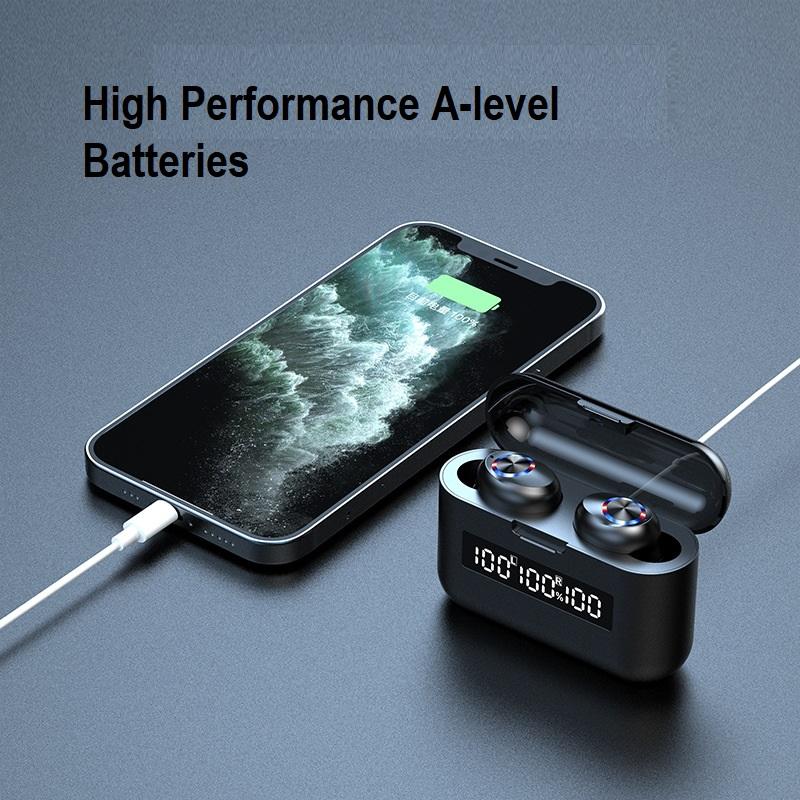 Wireless Bluetooth 5.1 Earphones Headphones Earbuds Headset-Headphones-PEROZ Accessories