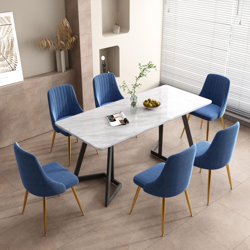 Marble Bliss Dining Set-Furniture > Dining > Dining Set-PEROZ Accessories