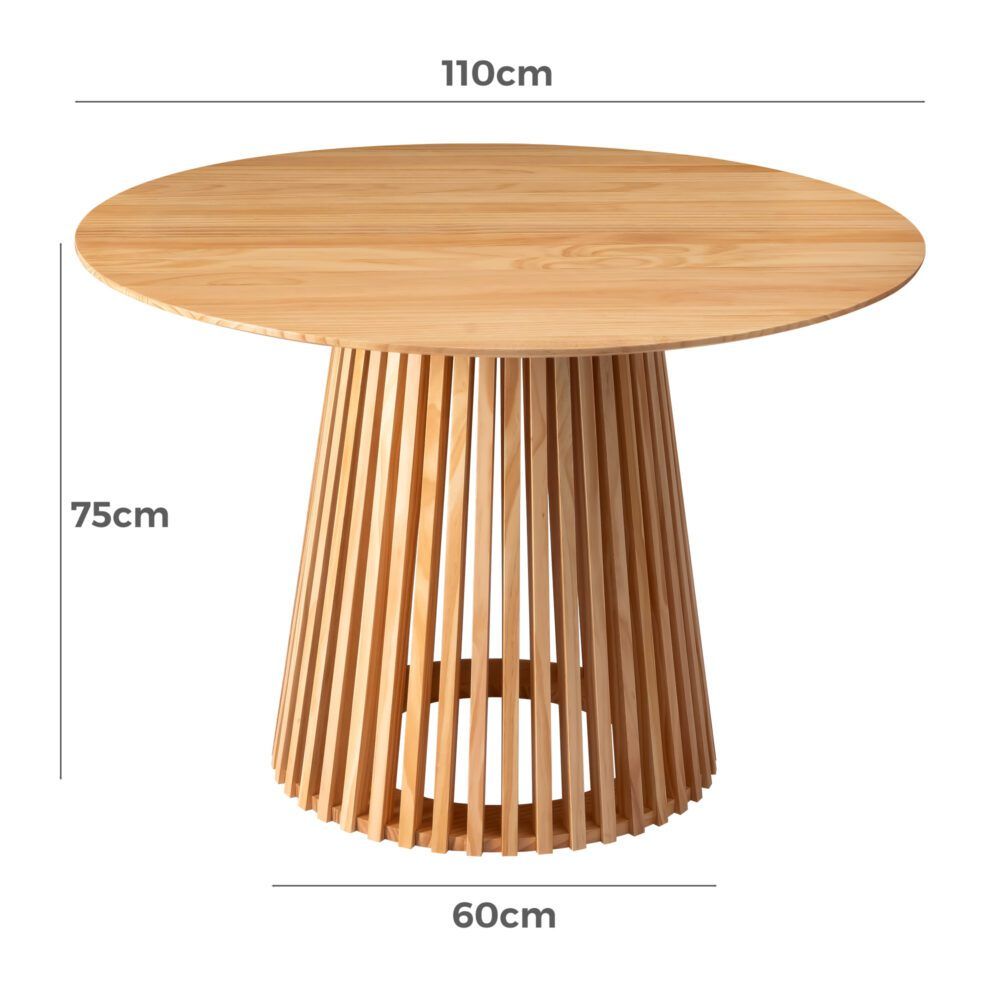 Palmer Natural Dining Table-Furniture > Dining > Dining Tables-PEROZ Accessories