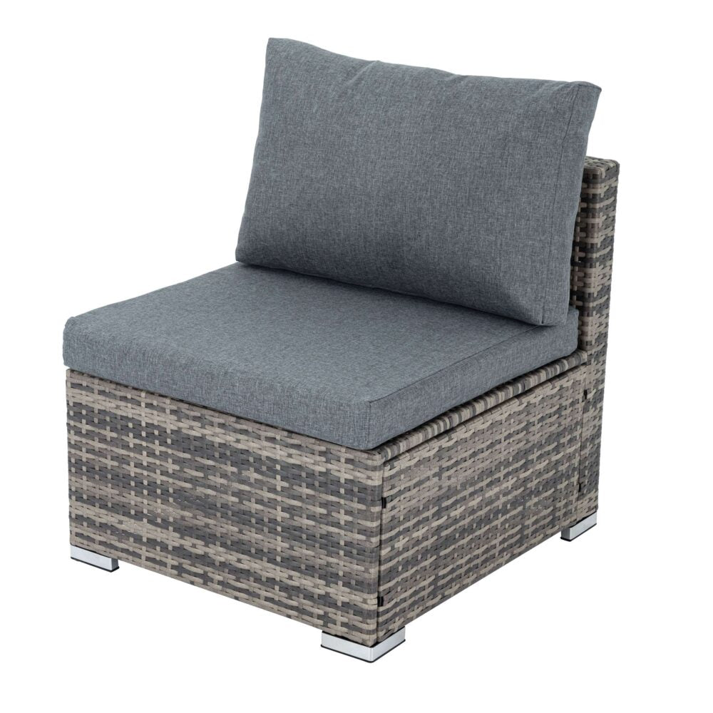 Grey Armless Outdoor Sofa Set-Furniture > Outdoor-PEROZ Accessories