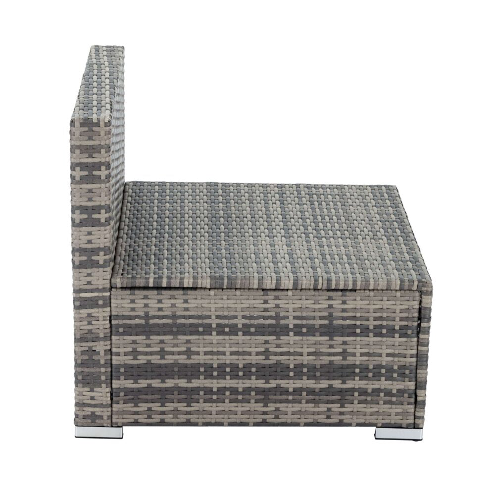 Grey Armless Outdoor Sofa Set-Furniture > Outdoor-PEROZ Accessories