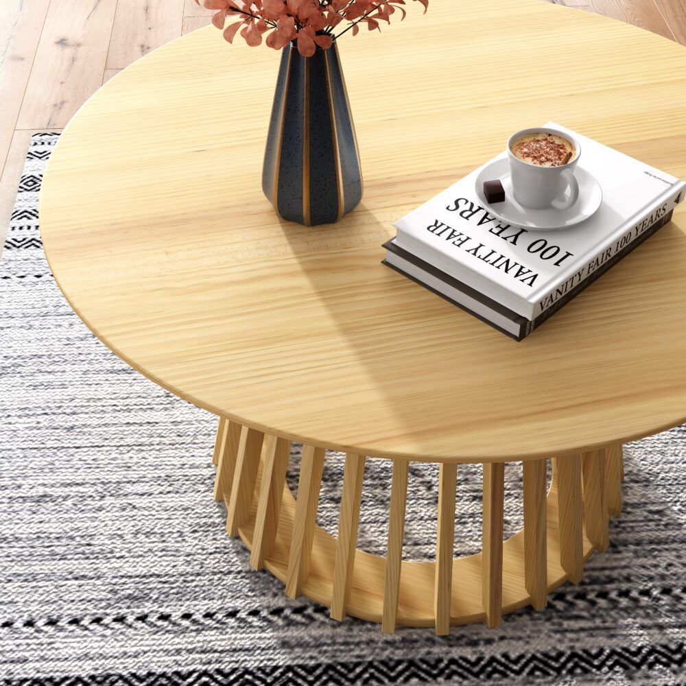 Palmer Coastal Haven Natural Coffee Table-Furniture > Living Room > Coffee Tables-PEROZ Accessories