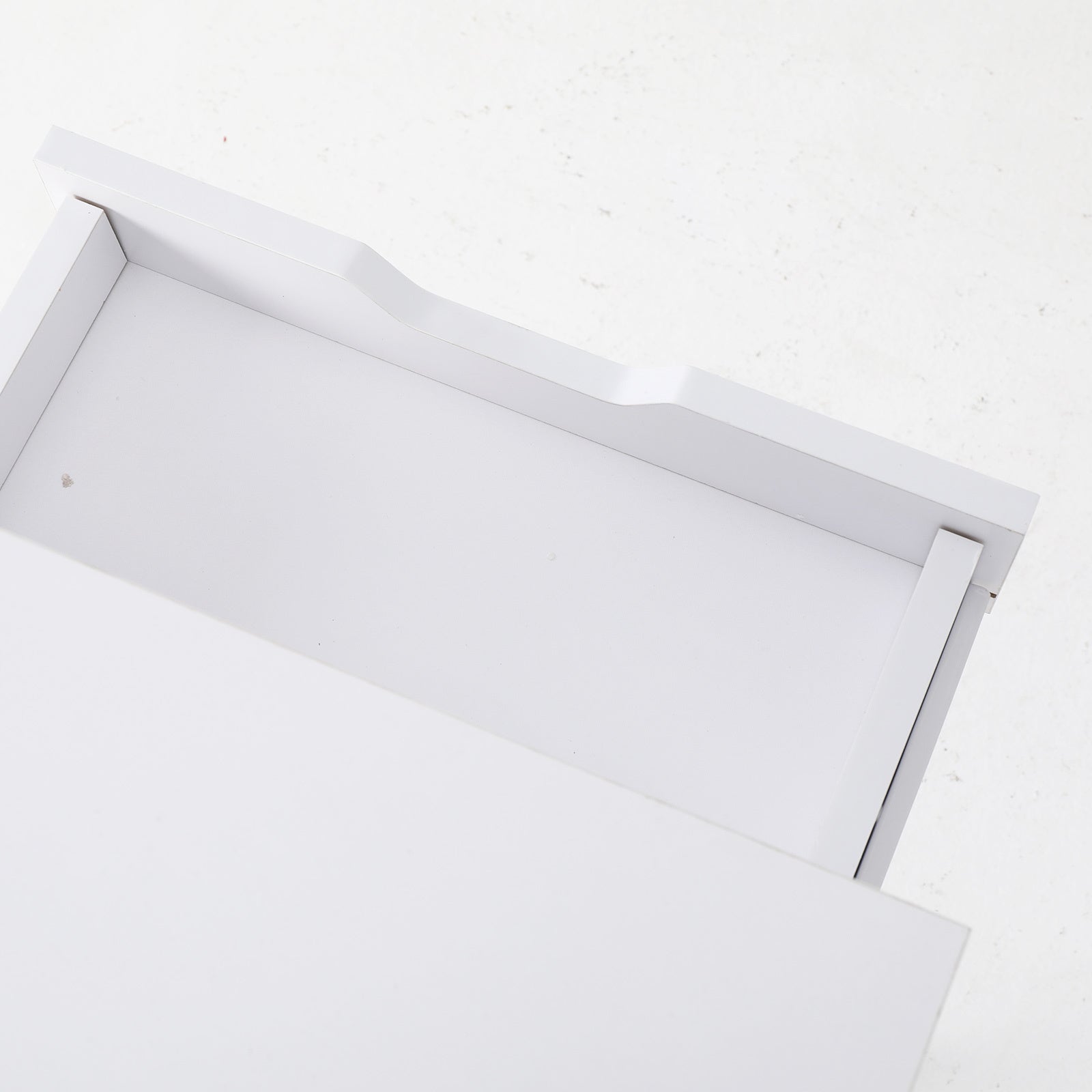 Bedside Table 2 Drawer Wood Leg Storage Cabinet Nightstand SUZY WHITE-Furniture > Bedroom > Bedside Tables-PEROZ Accessories