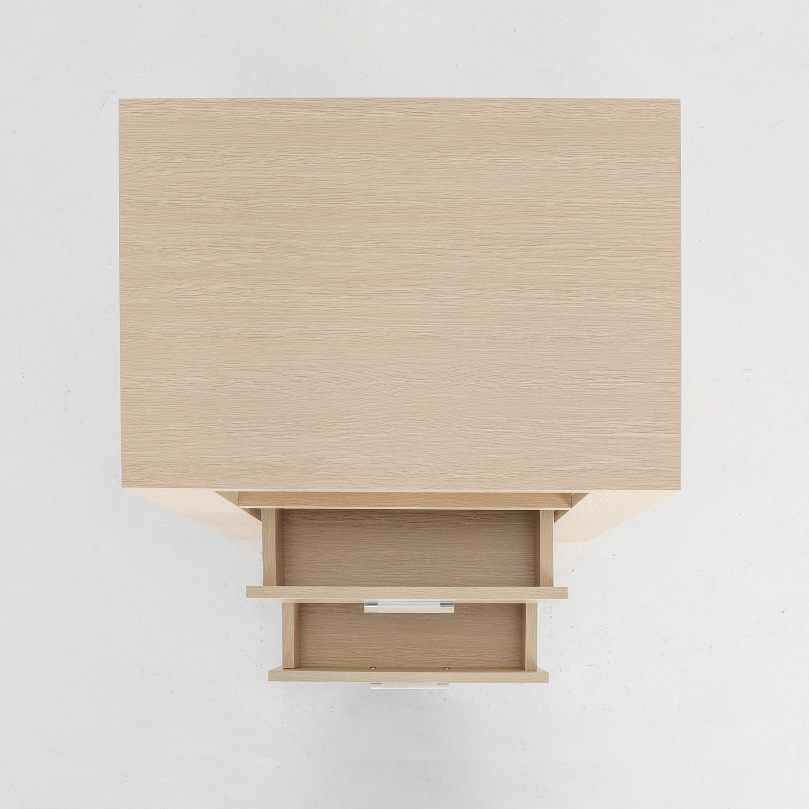 Bedside Table Side Storage Cabinet Nightstand Bedroom 2 Drawer 1 Shelf ZURI OAK-Furniture > Bedroom > Bedside Tables-PEROZ Accessories