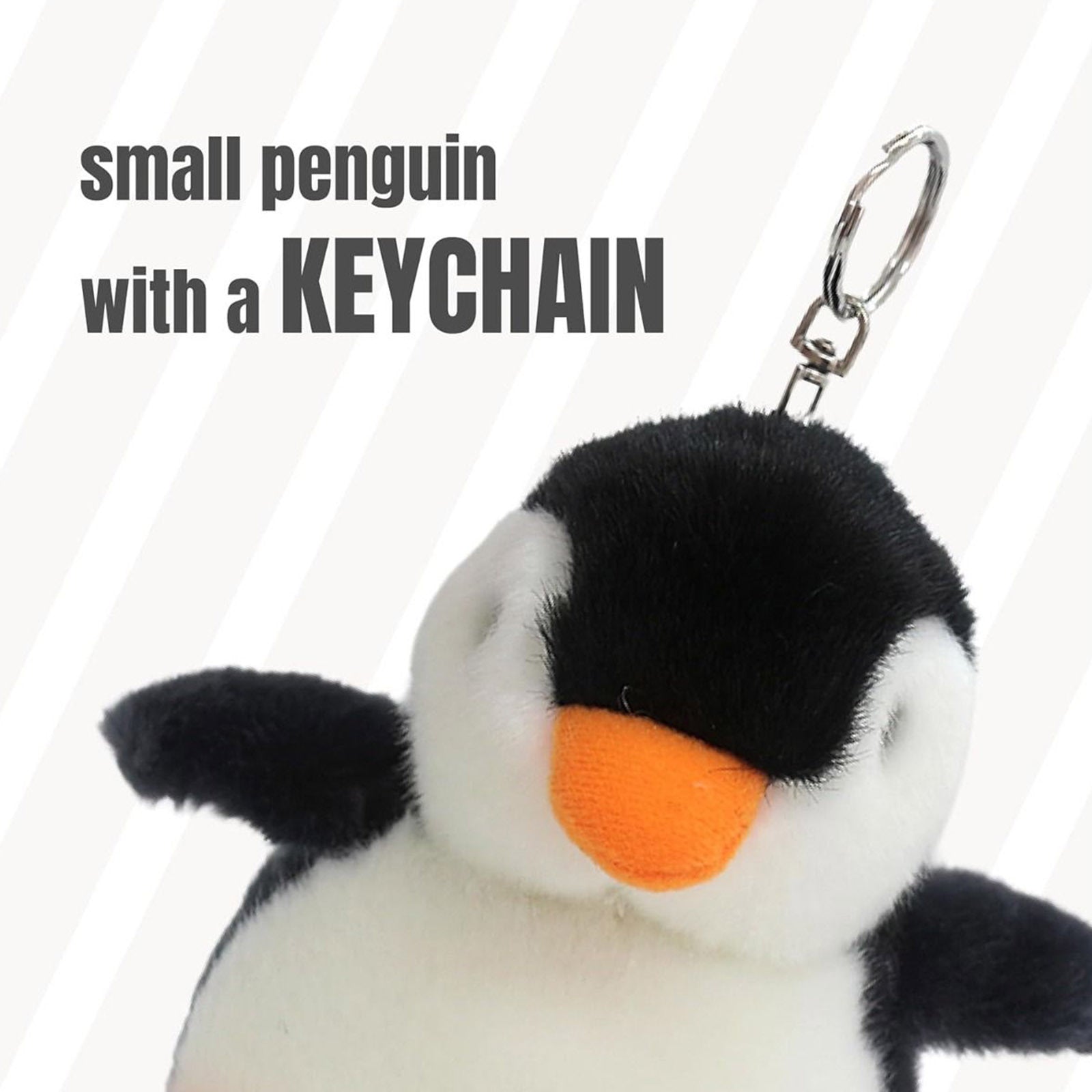 2X Plush Penguin Keychain Or Doll With Sound Activation PINK-Baby & Kids > Baby & Kid&