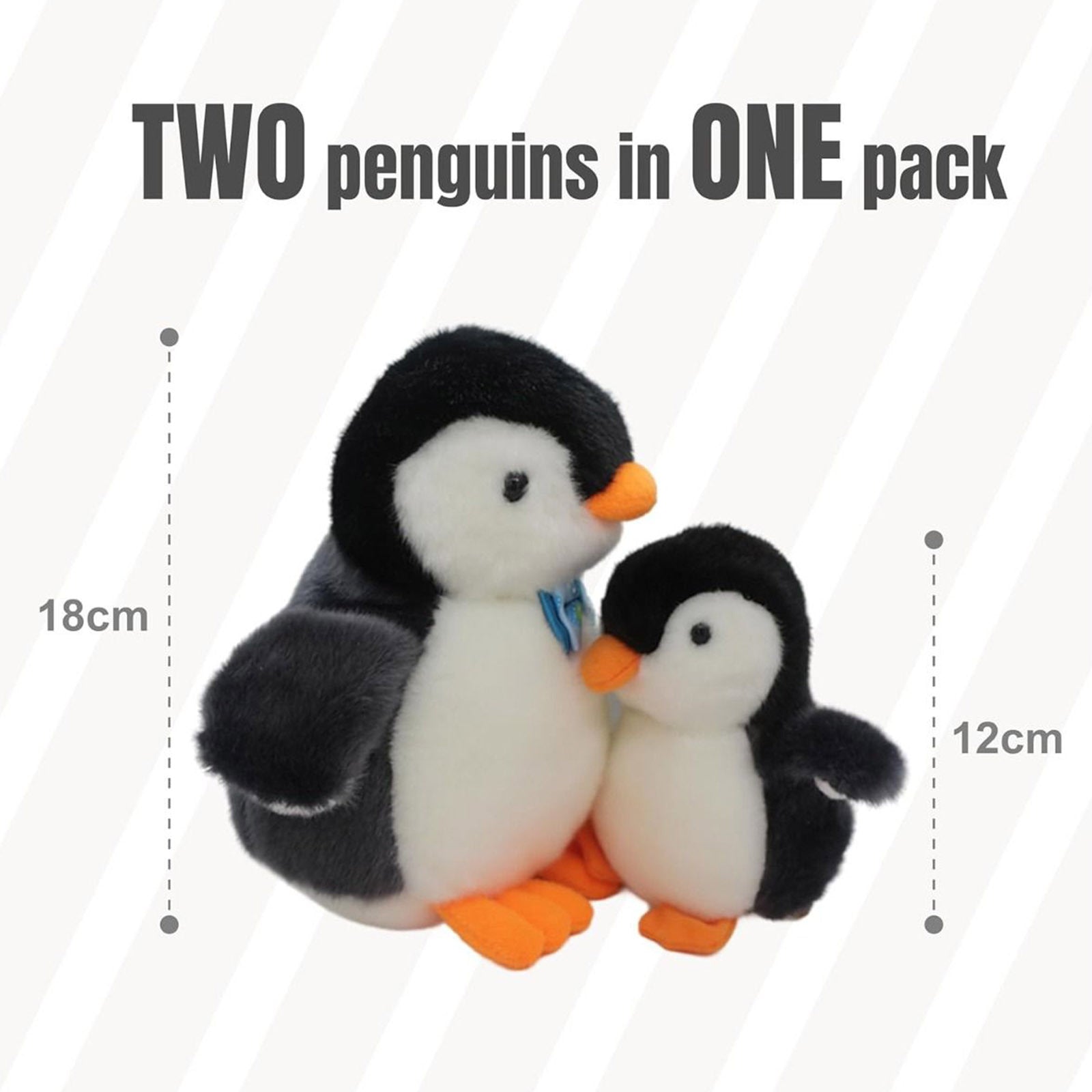 2X Plush Penguin Keychain Or Doll With Sound Activation PINK-Baby & Kids > Baby & Kid&
