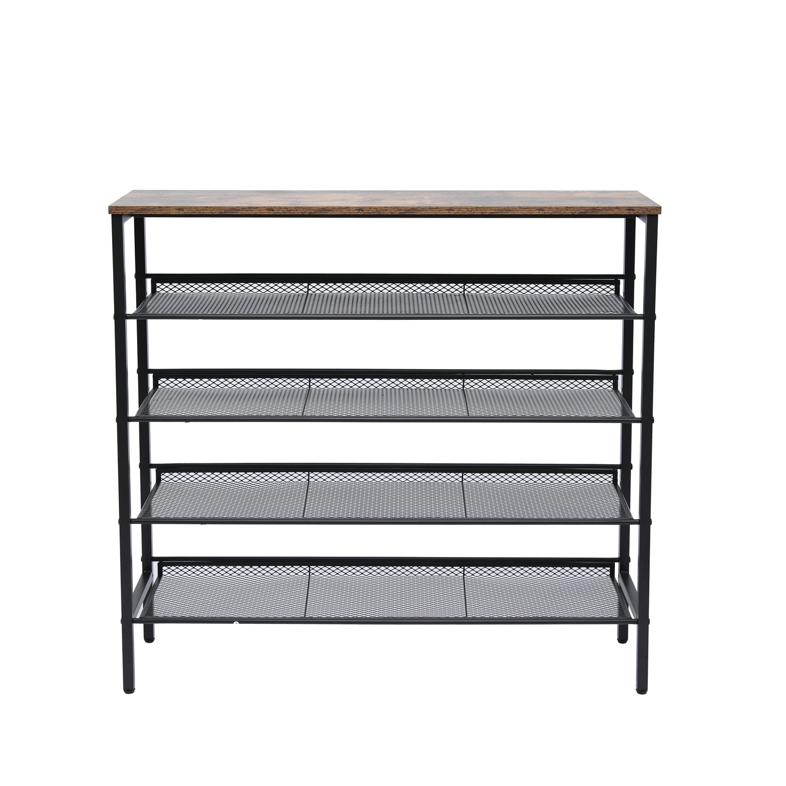 YES4HOMES 5-Tier Large Shoe Rack Shelf Stand Flat & Slant Adjustable Storage Organizer 100 cm-Home & Garden > DIY > Kitchen & Bathroom DIY-PEROZ Accessories