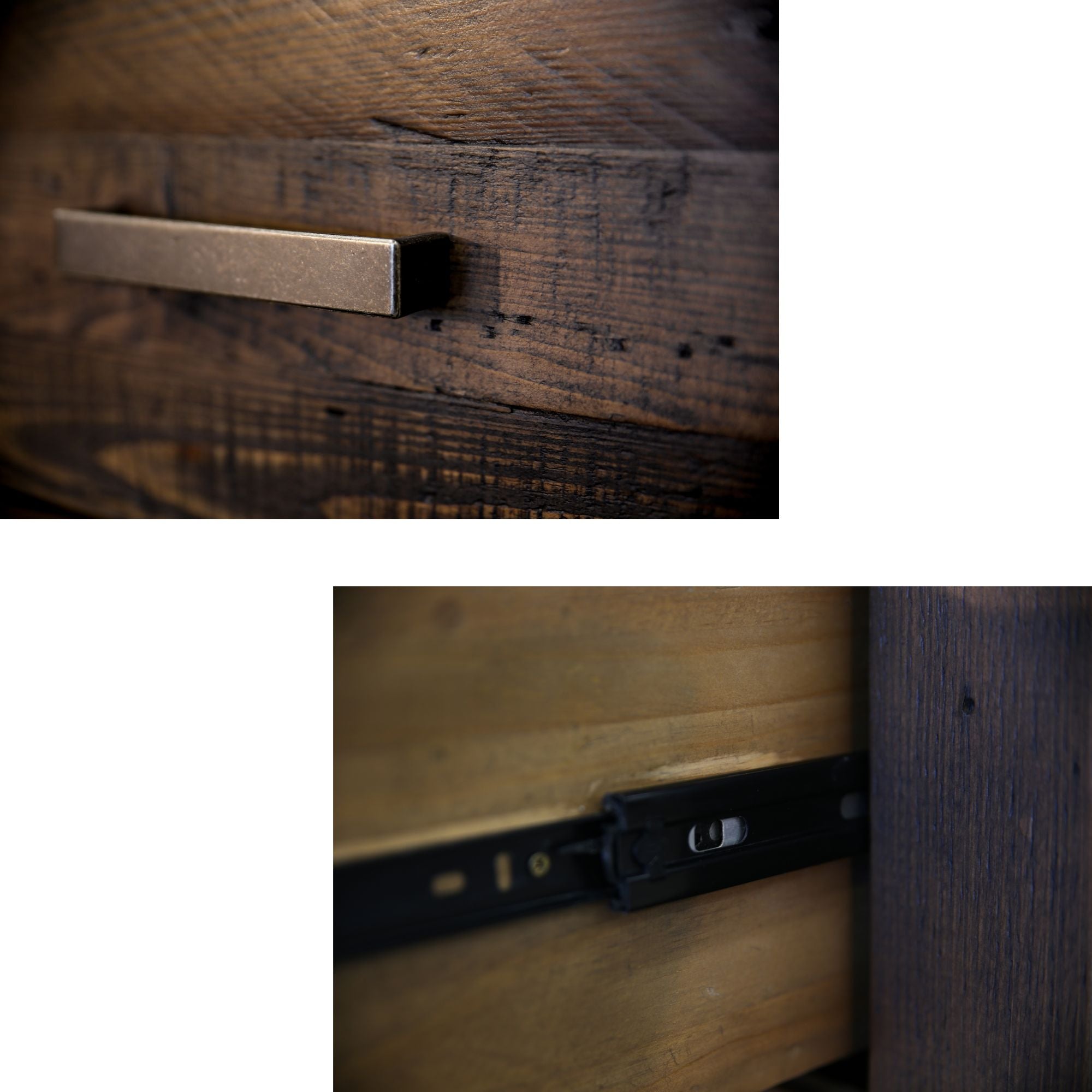 Catmint Bedside Tables 2 Drawers Storage Cabinet Shelf Side End Table Grey Stone-Furniture > Bedroom > Bedside Tables-PEROZ Accessories