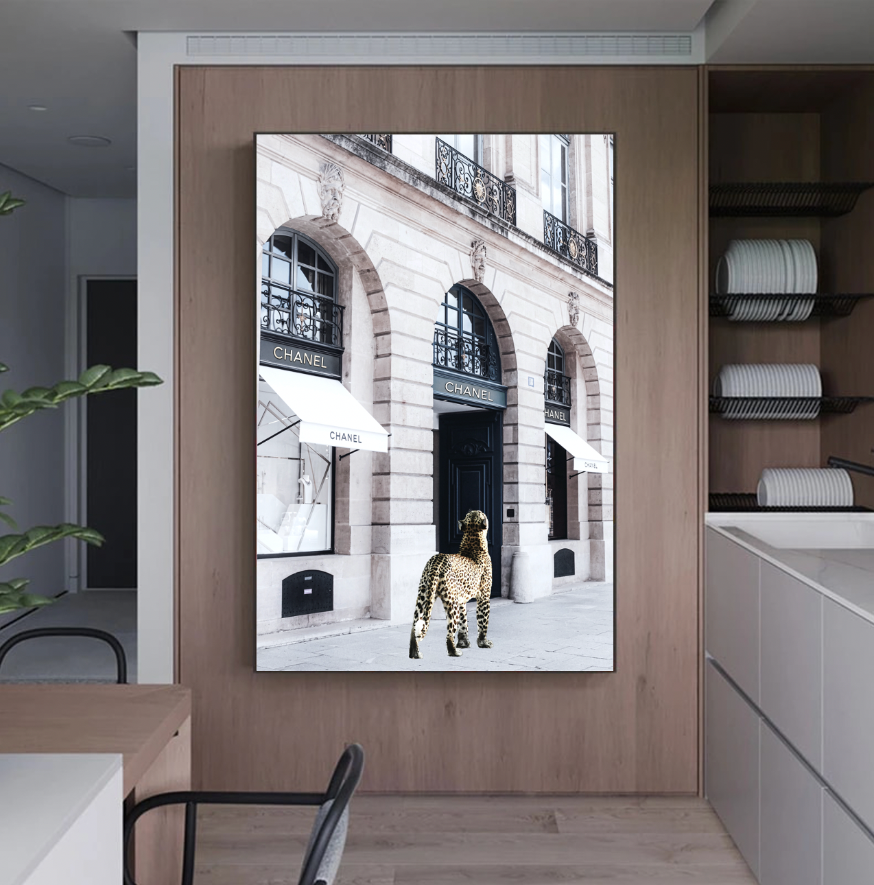 Interior Ave - Catwalk - 90cm x 60cm White Framed Artwork-Wall Art-PEROZ Accessories